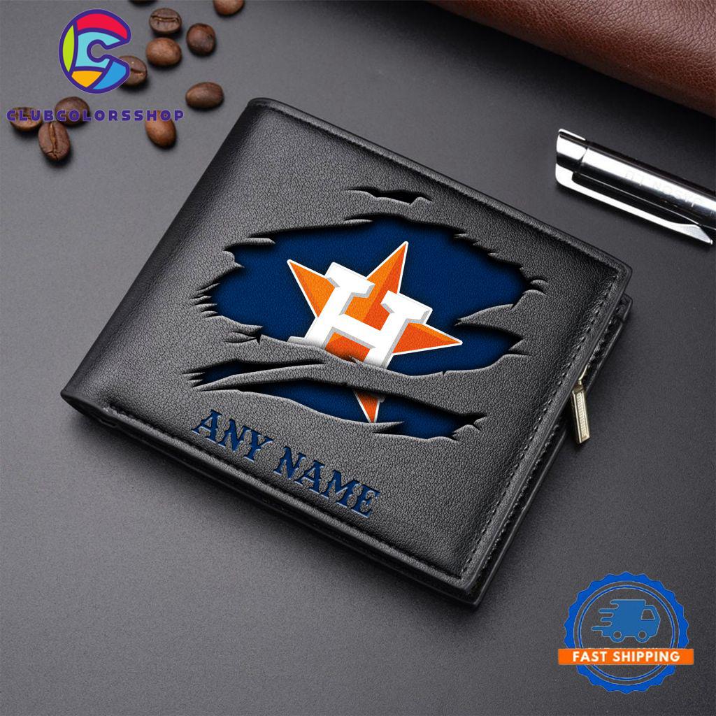 MLB Houston Astros Baseball Logo Team Personalized Men's Wallet Design MLB Houston Astros Baseball Logo Team Personalized Men's Wallet Design