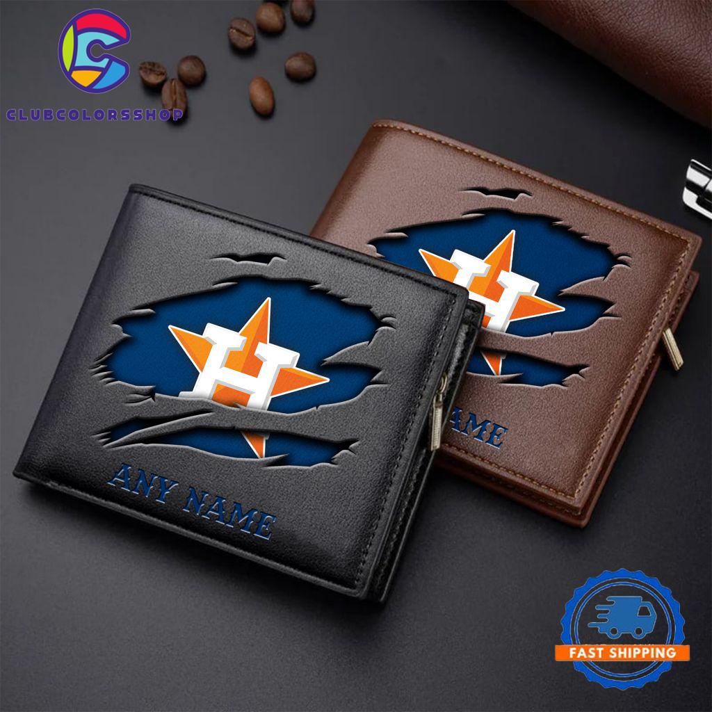 MLB Houston Astros Baseball Logo Team Personalized Men’s Wallet Design