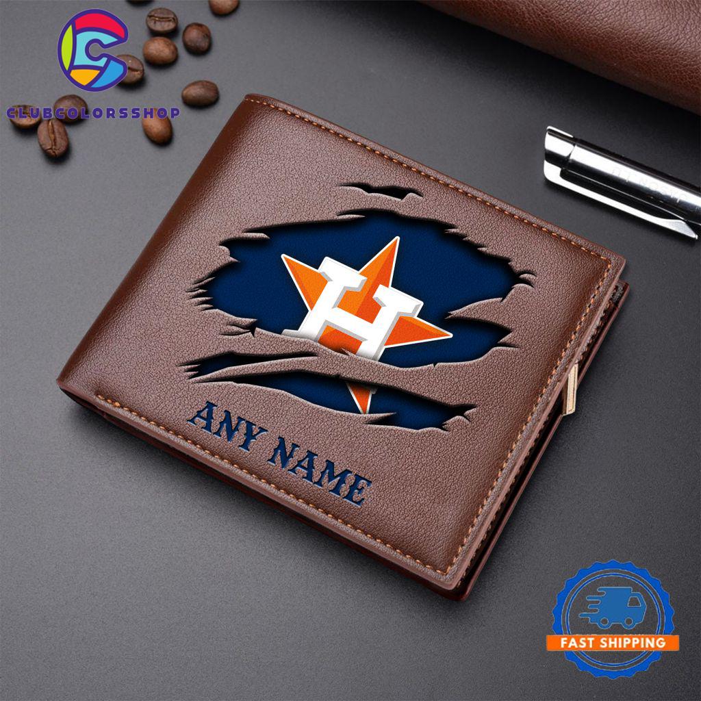 MLB Houston Astros Baseball Logo Team Personalized Men's Wallet Design MLB Houston Astros Baseball Logo Team Personalized Men's Wallet Design