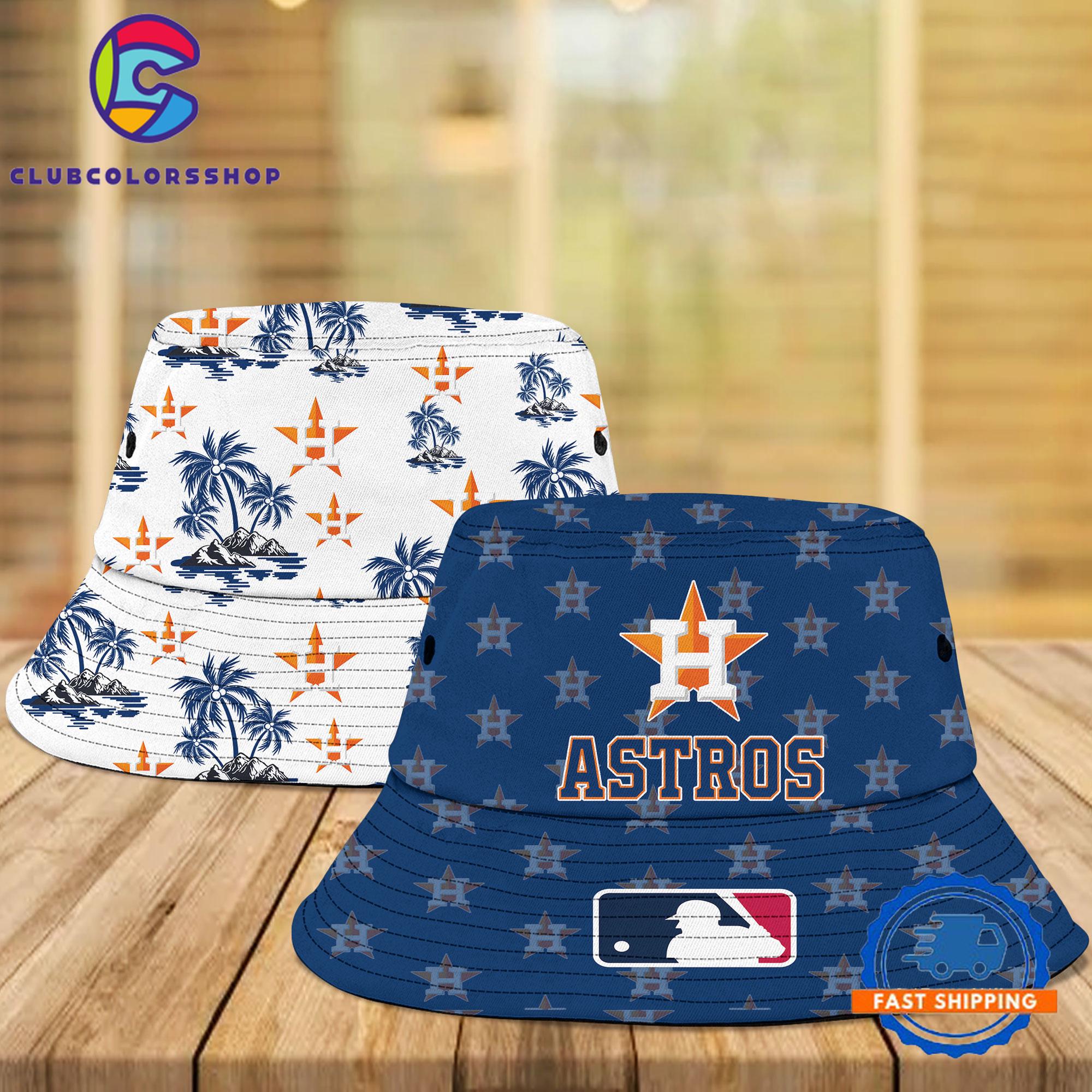 MLB Houston Astros Bucket Hats, Baseball Two Sided Design Fisherman’s Hat