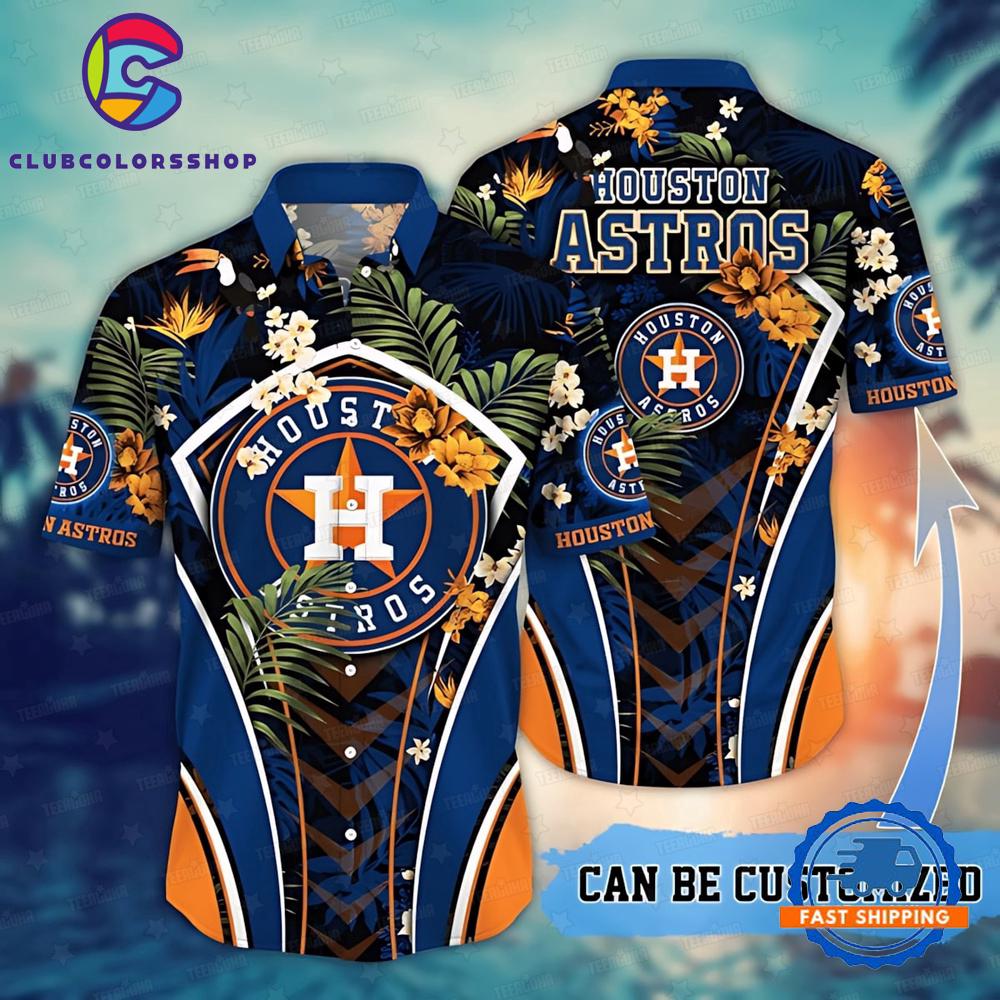 MLB Houston Astros Custom Floral Vibes Hawaiian Shirt