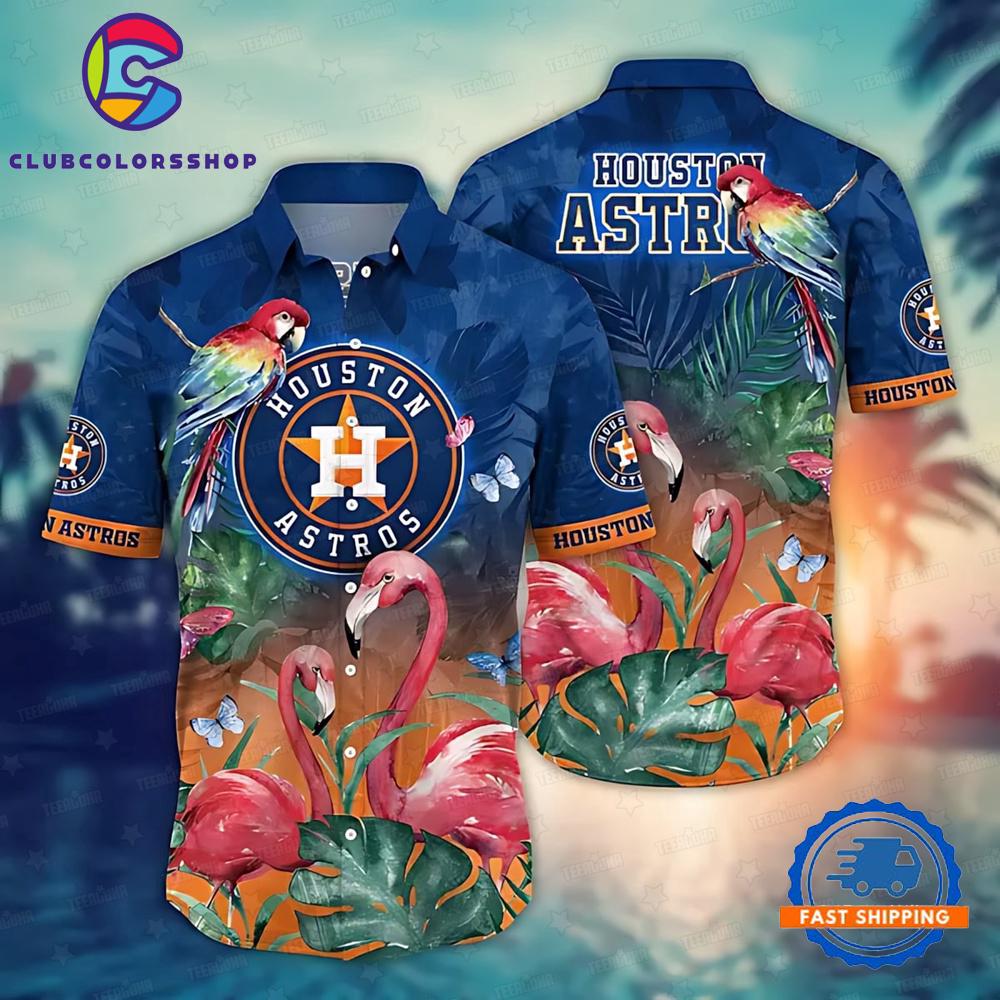 MLB Houston Astros Flamingo Paradise Hawaiian Shirt