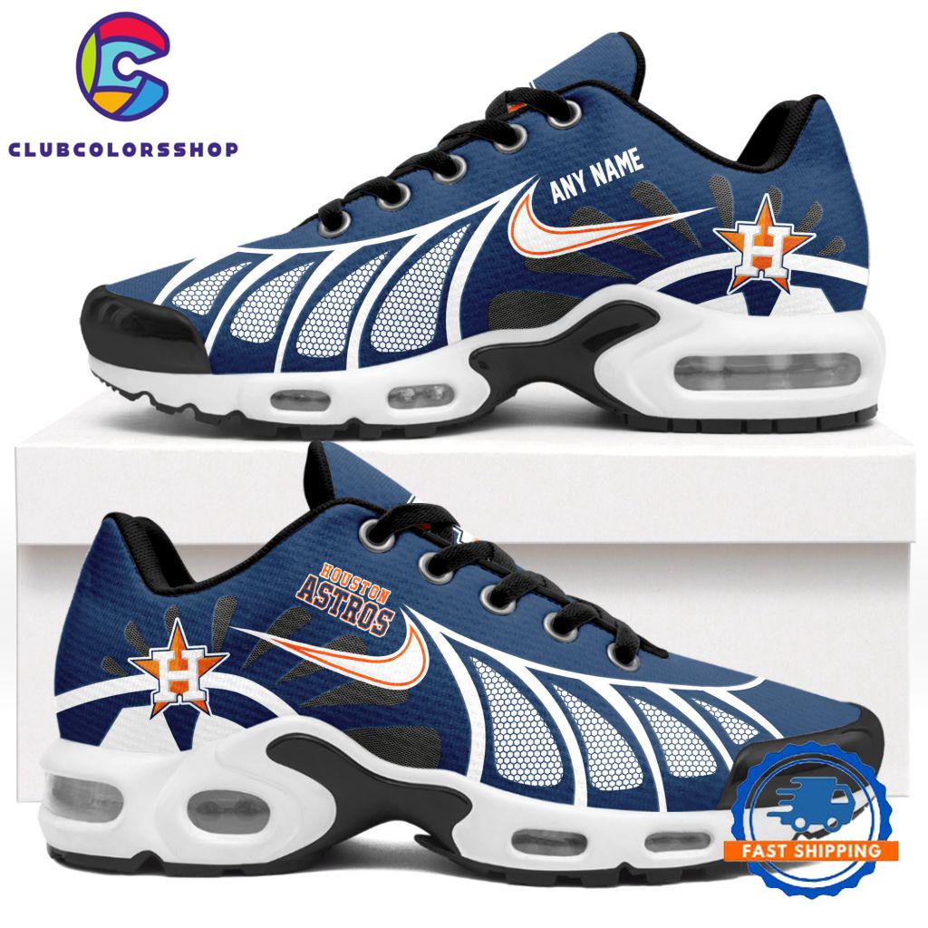 MLB Houston Astros Personalized Air Max Plus Shoes, Baseball Team Logo TN Shoes Design