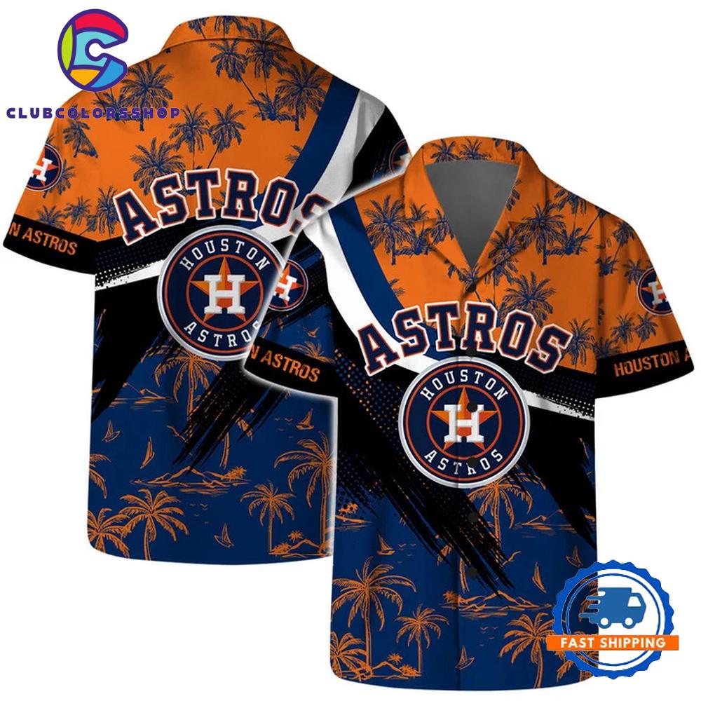 MLB Houston Astros Sunset Wave Hawaiian Shirt