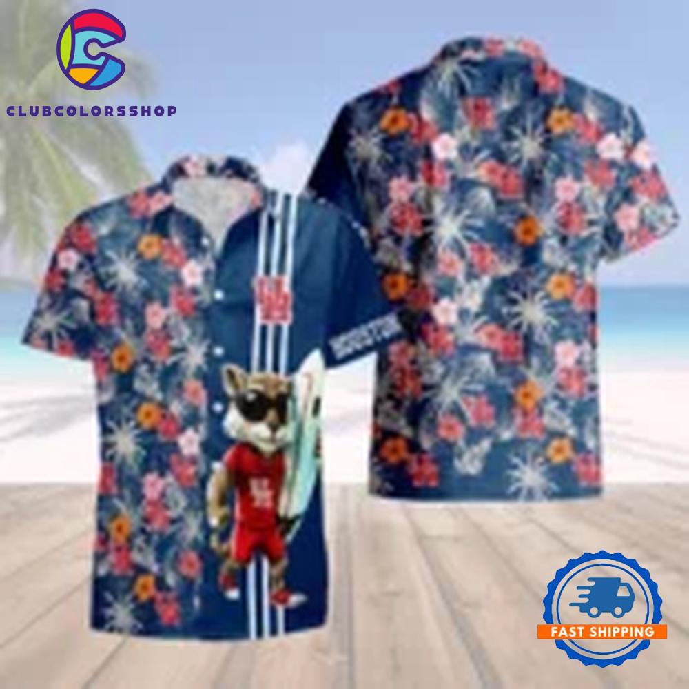 MLB Houston Astros Surfside Cougar Hawaiian Shirt