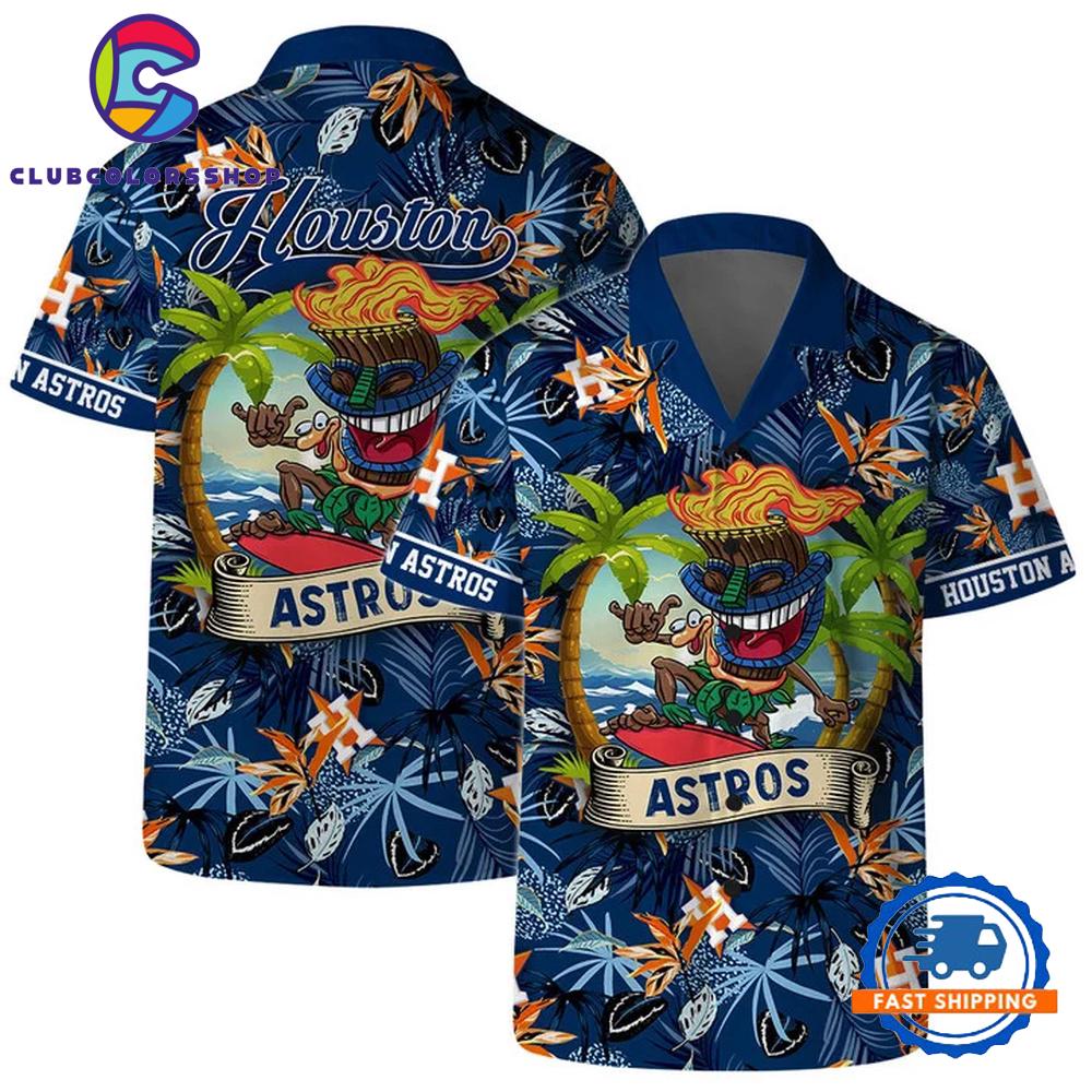MLB Houston Astros Tiki Surf Hawaiian Shirt