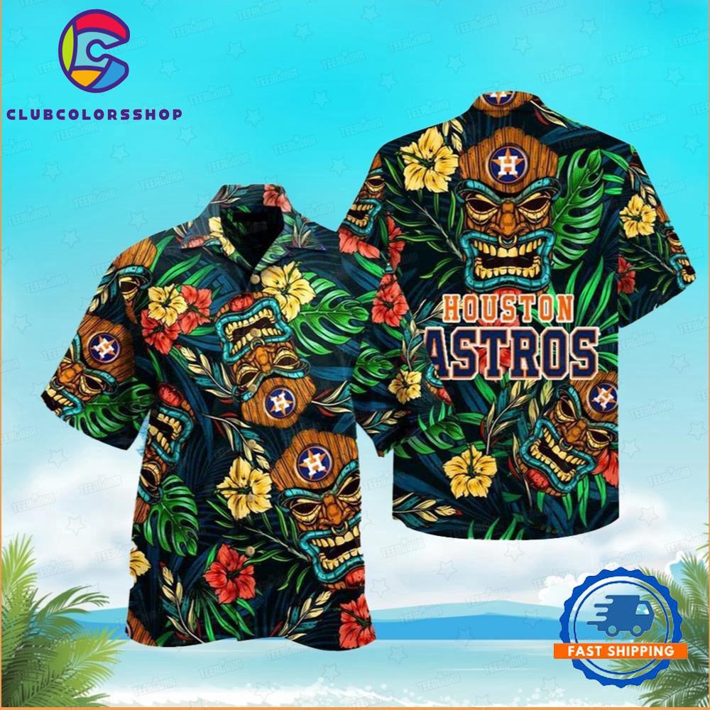 MLB Houston Astros Tiki Tropical Hawaiian Shirt