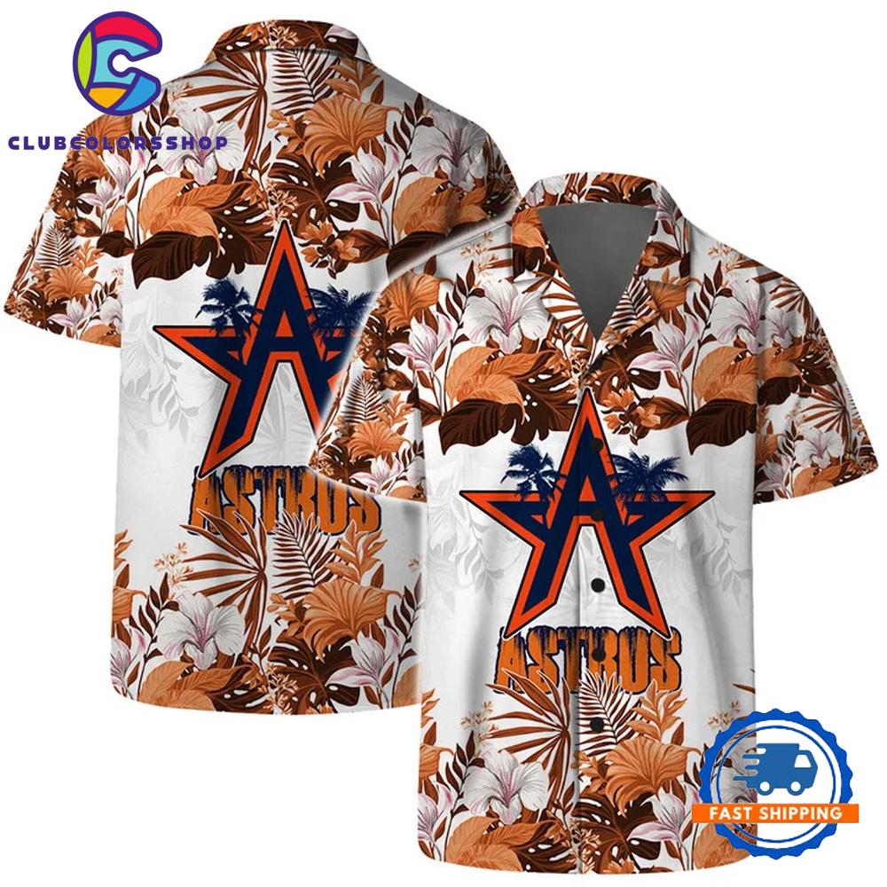 MLB Houston Astros Tribal Wave Hawaiian Shirt