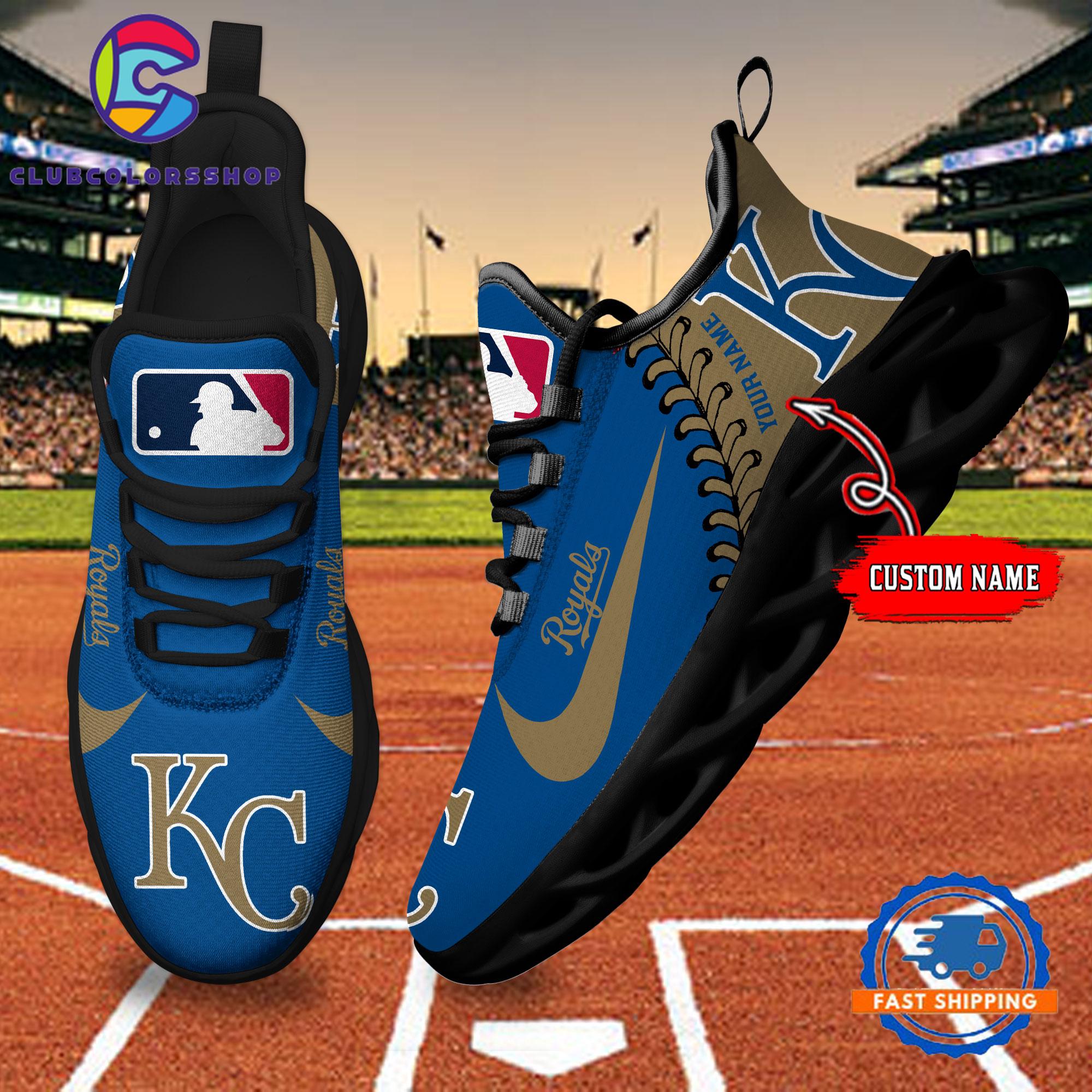 MLB Kansas City Royals Baseball Logo Team Custom Max Soul Shoes