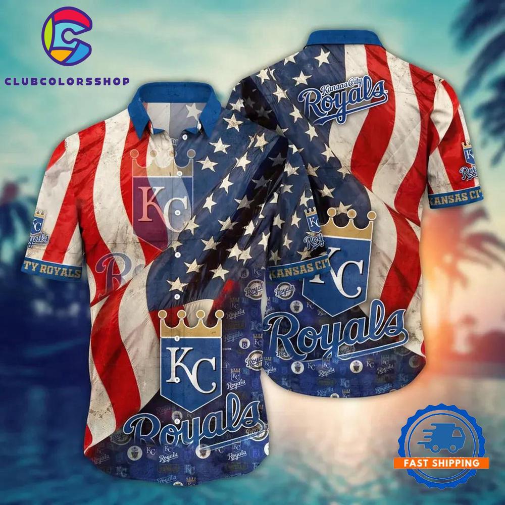MLB Kansas City Royals Flower Design Hawaiian Shirts