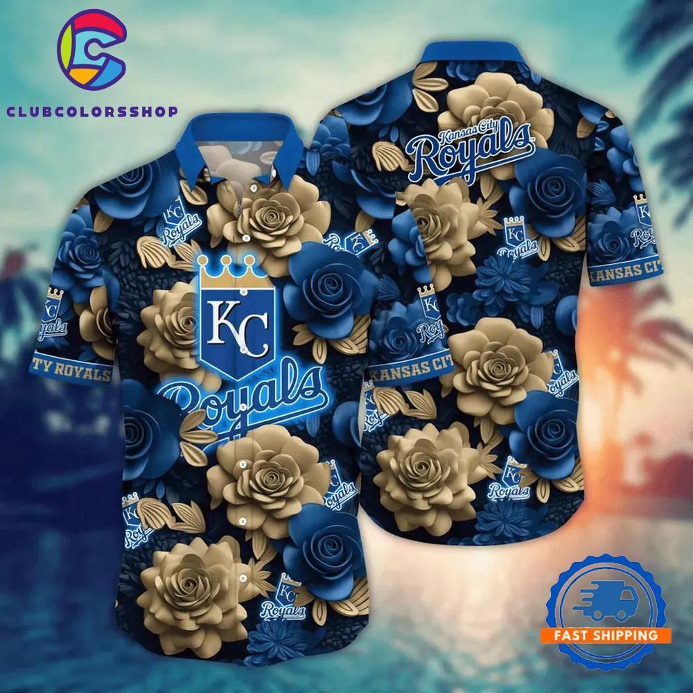MLB Kansas City Royals Flower Palm Tree Summer Hawaiian Shirts