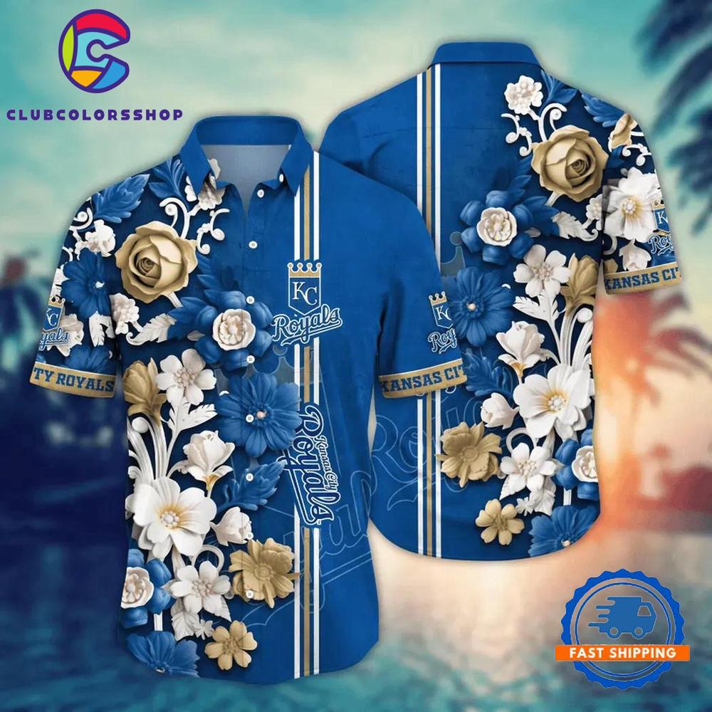 MLB Kansas City Royals Flower Tropical New Hawaiian Shirts