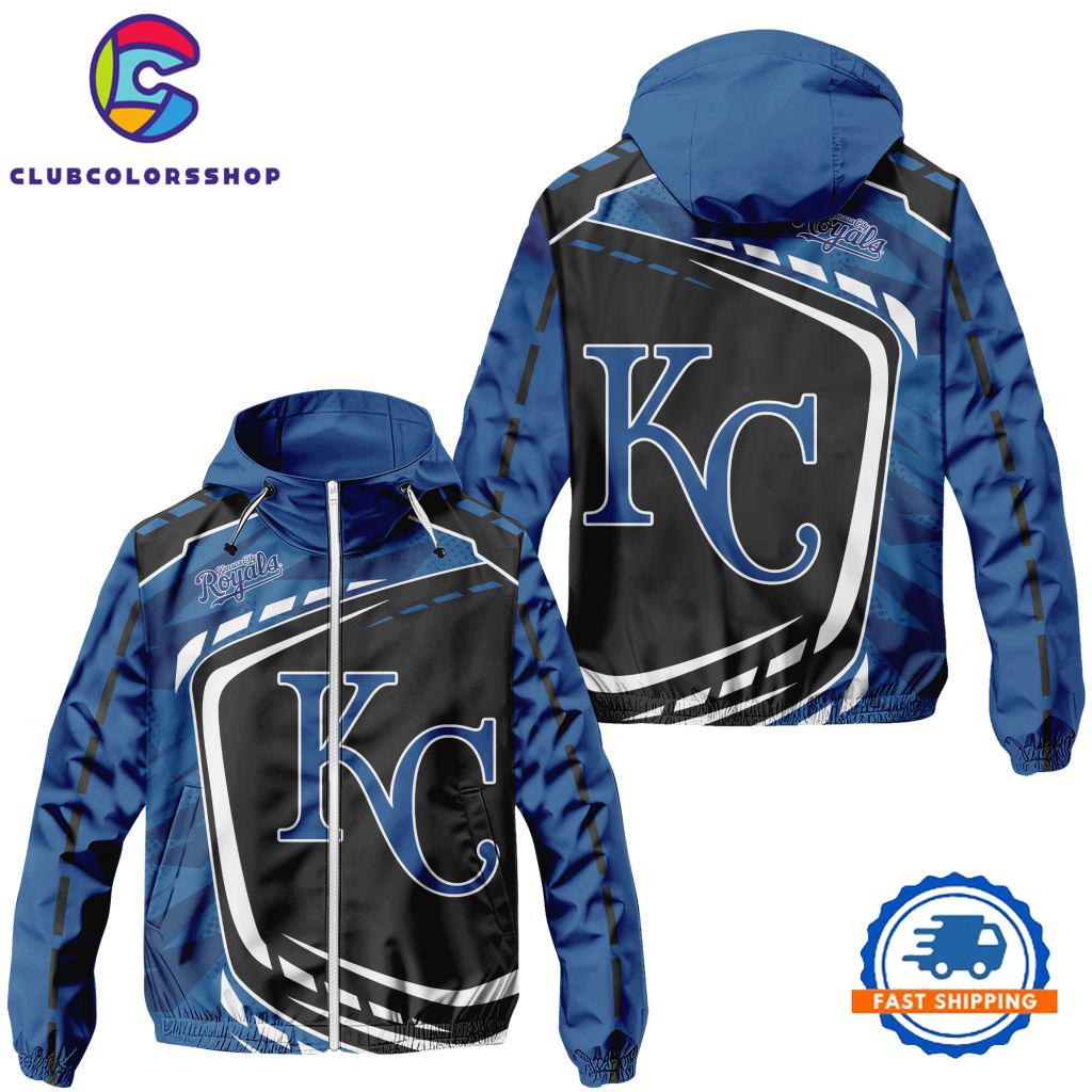 MLB Kansas City Royals Special Baseball Team Design Windbreaker Outdoor Jacket