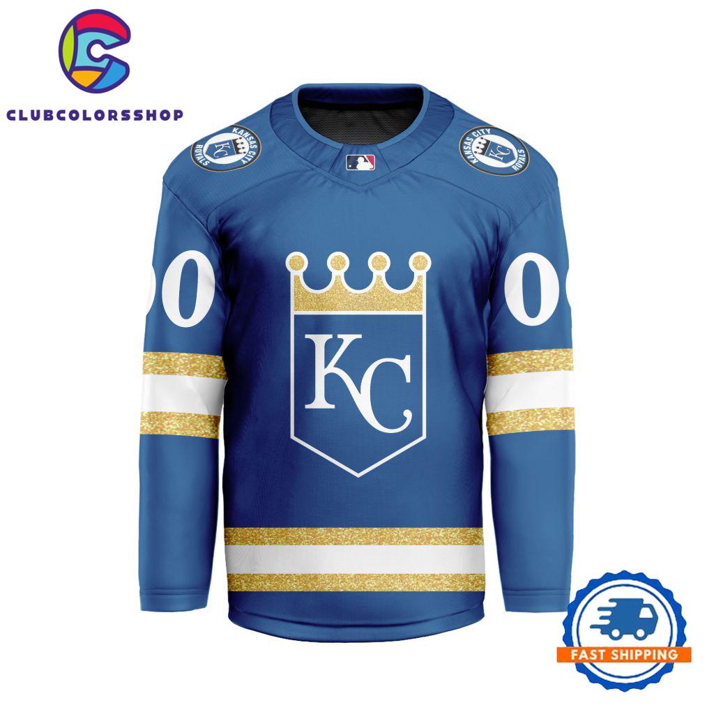 MLB Kansas City Royals Special Hockey Jersey Design Concept