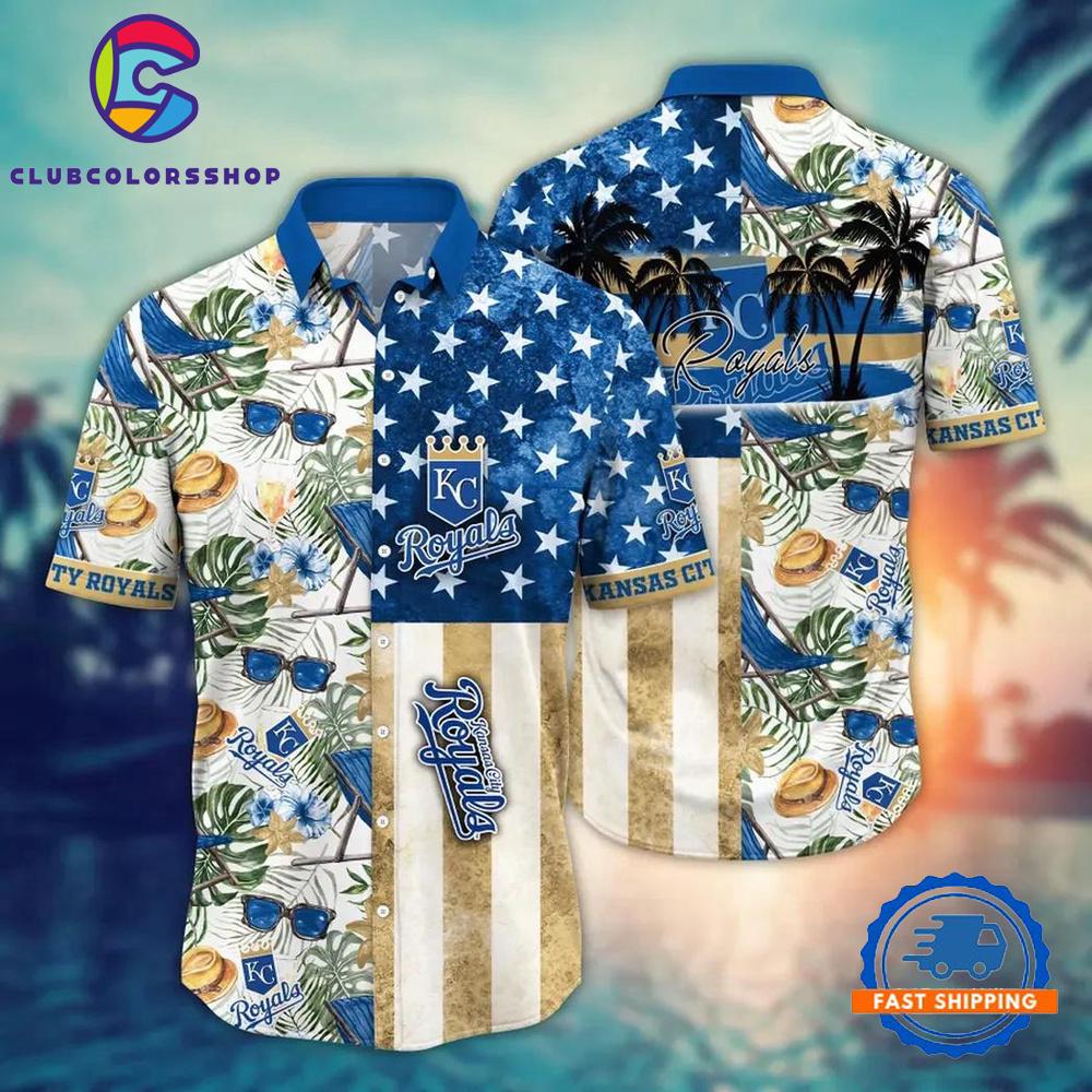 MLB Kansas City Royals Team Logo Summer Hawaiian Shirts