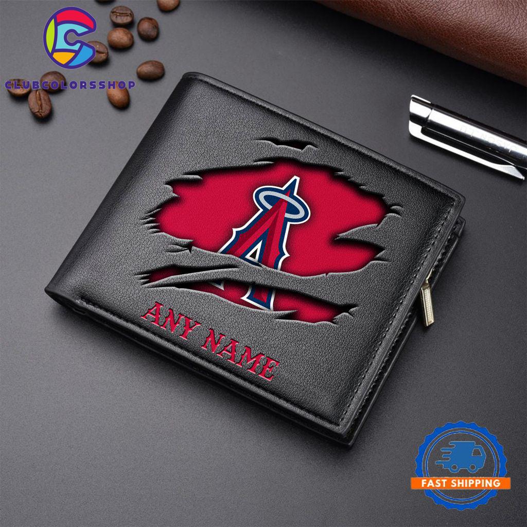 MLB Los Angeles Angels Baseball Logo Team Personalized Men's Wallet Design MLB Los Angeles Angels Baseball Logo Team Personalized Men's Wallet Design