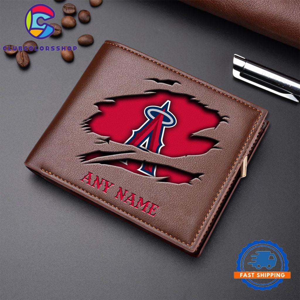 MLB Los Angeles Angels Baseball Logo Team Personalized Men's Wallet Design MLB Los Angeles Angels Baseball Logo Team Personalized Men's Wallet Design