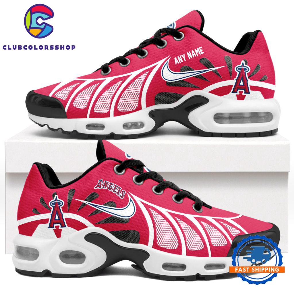 MLB Los Angeles Angels Personalized Air Max Plus Shoes, Baseball Team Logo TN Shoes Design