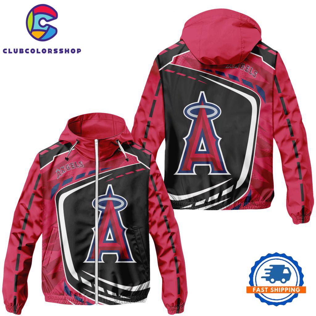 MLB Los Angeles Angels Special Baseball Team Design Windbreaker Outdoor Jacket