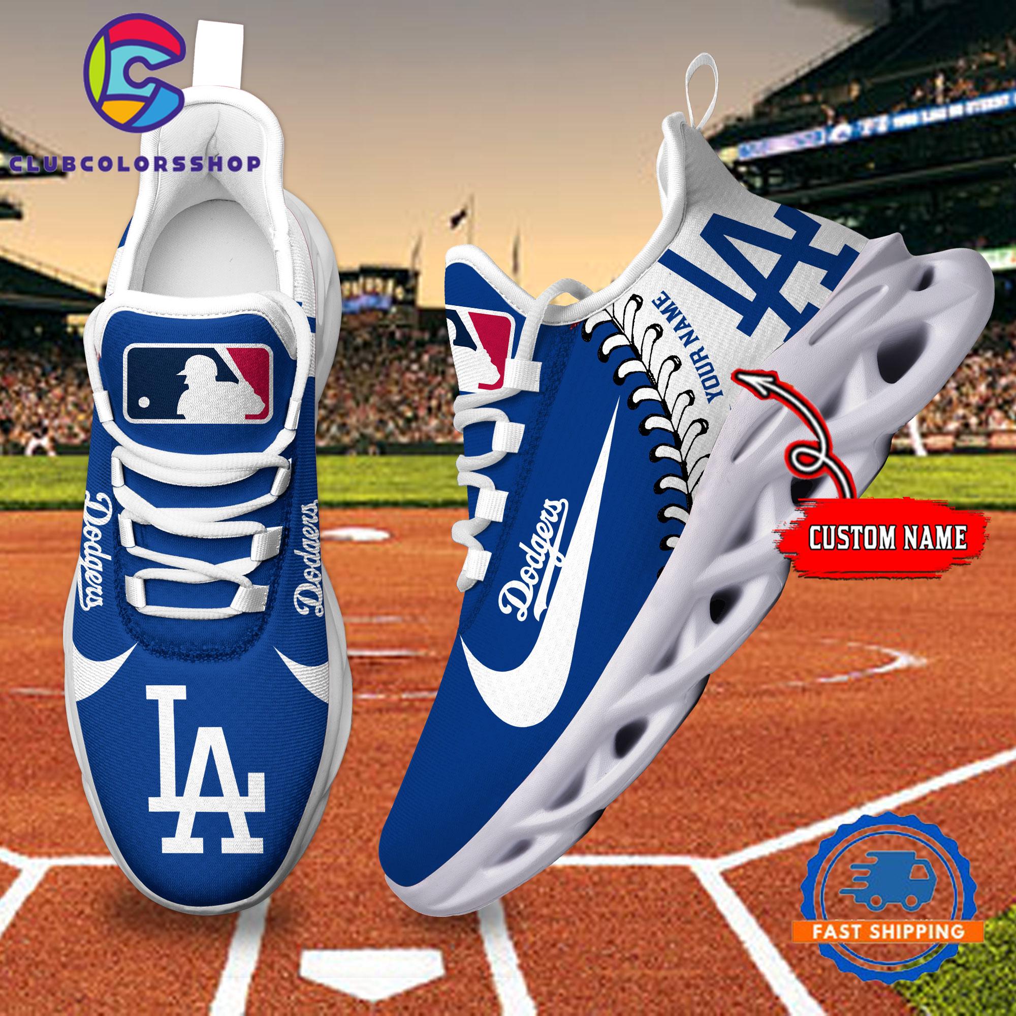 MLB Los Angeles Dodgers Baseball Logo Team Custom Max Soul Shoes MLB Los Angeles Dodgers Baseball Logo Team Custom Max Soul Shoes