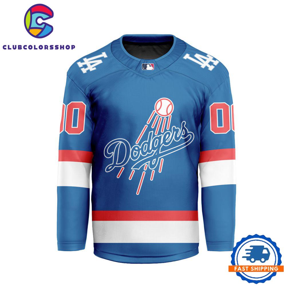 MLB Los Angeles Dodgers Special Hockey Jersey Design Concept