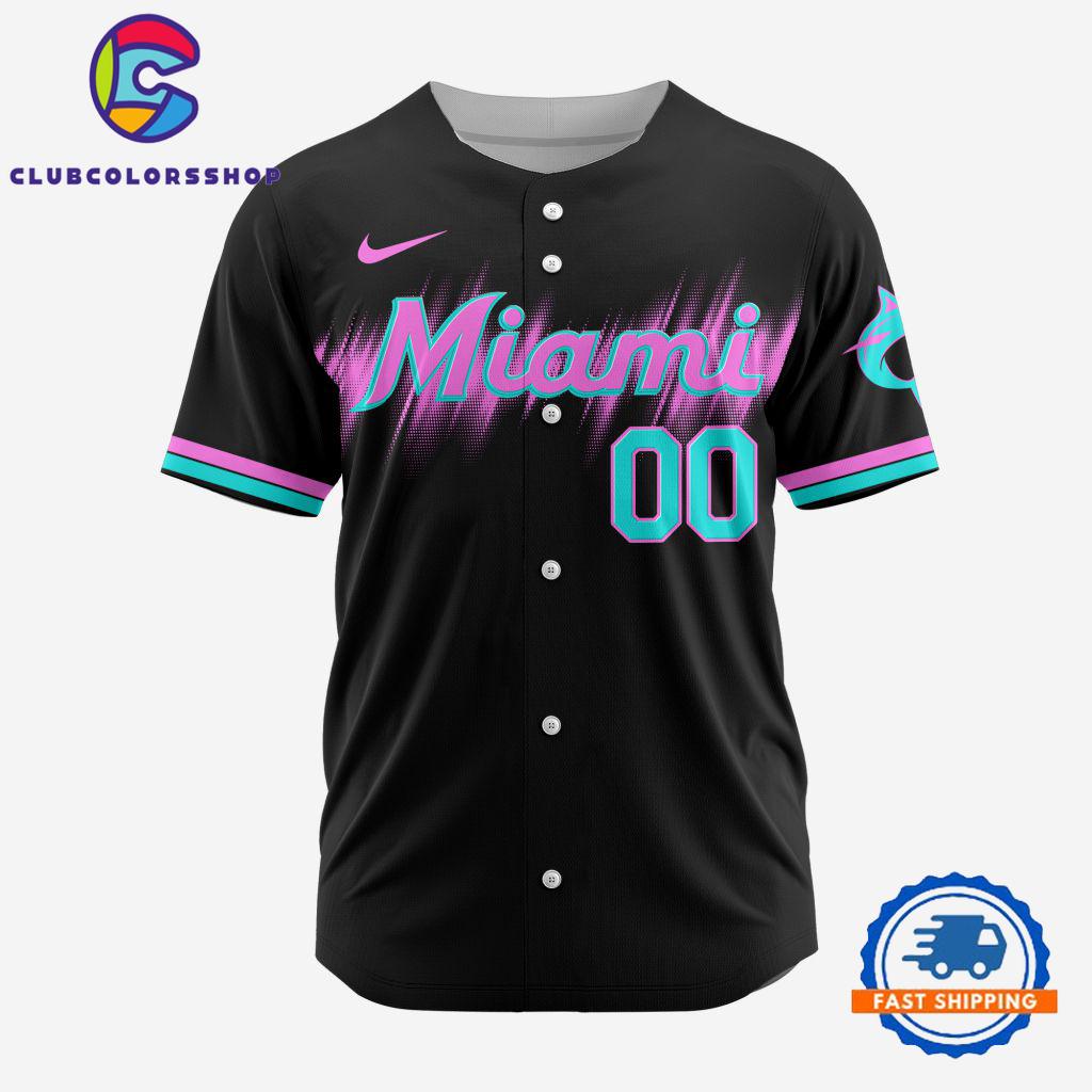 MLB Miami Marlins Personalized Alternate Design Concept Baseball Jersey