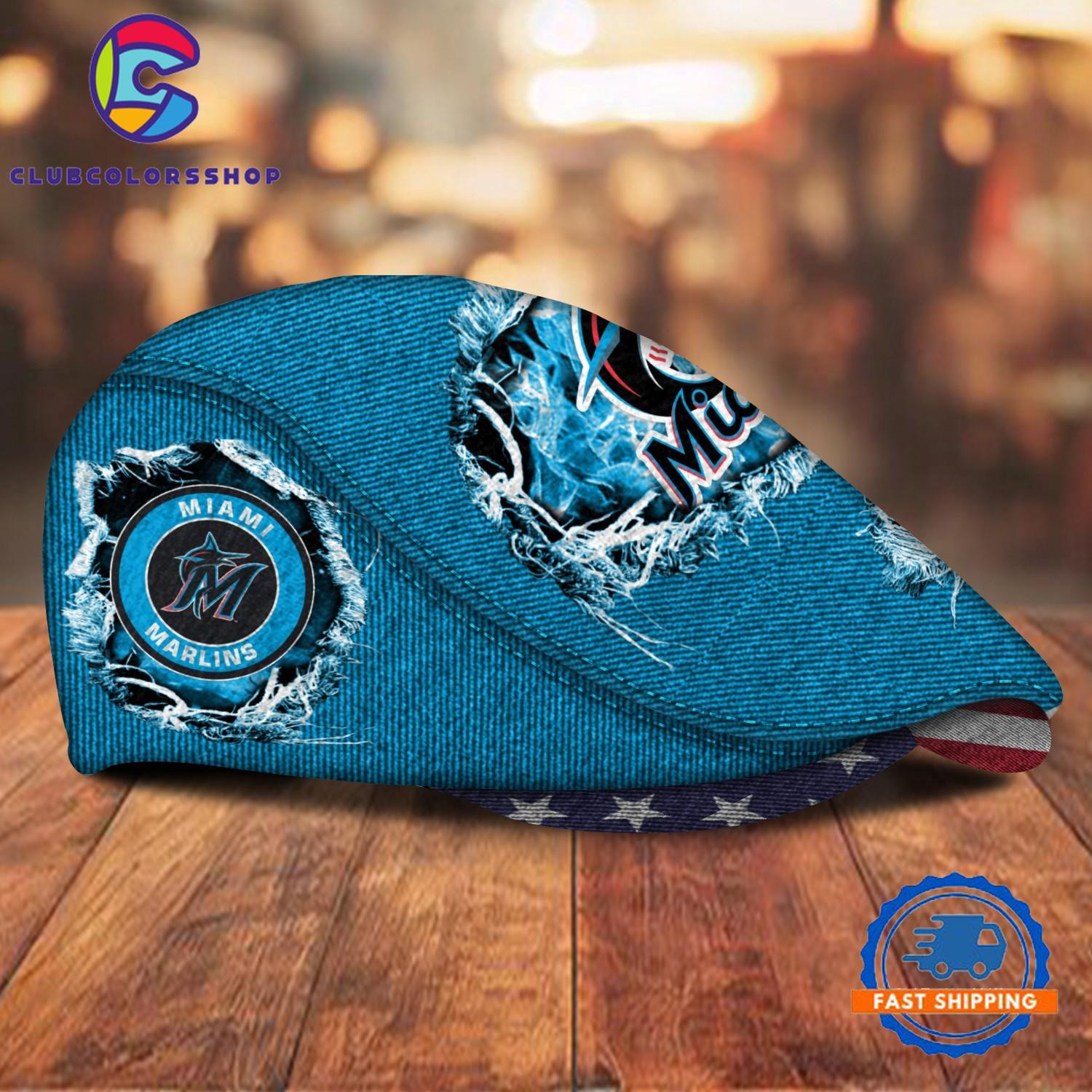 MLB Miami Marlins Special Baseball Team Logo Custom Jeff Cap Design MLB Miami Marlins Special Baseball Team Logo Custom Jeff Cap Design