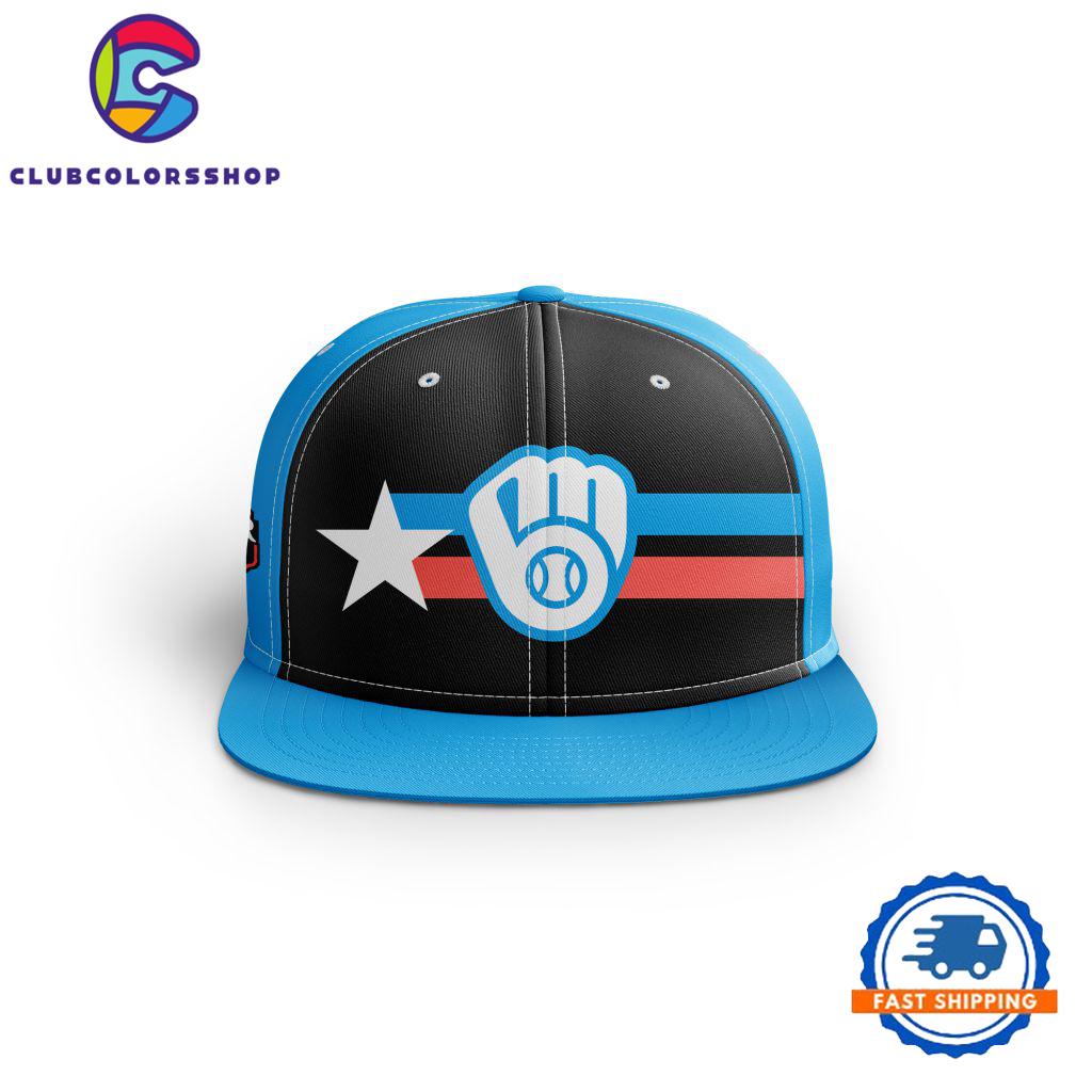 MLB Milwaukee Brewers Personalized All-Star Snapback, Baseball Team Cap Hats