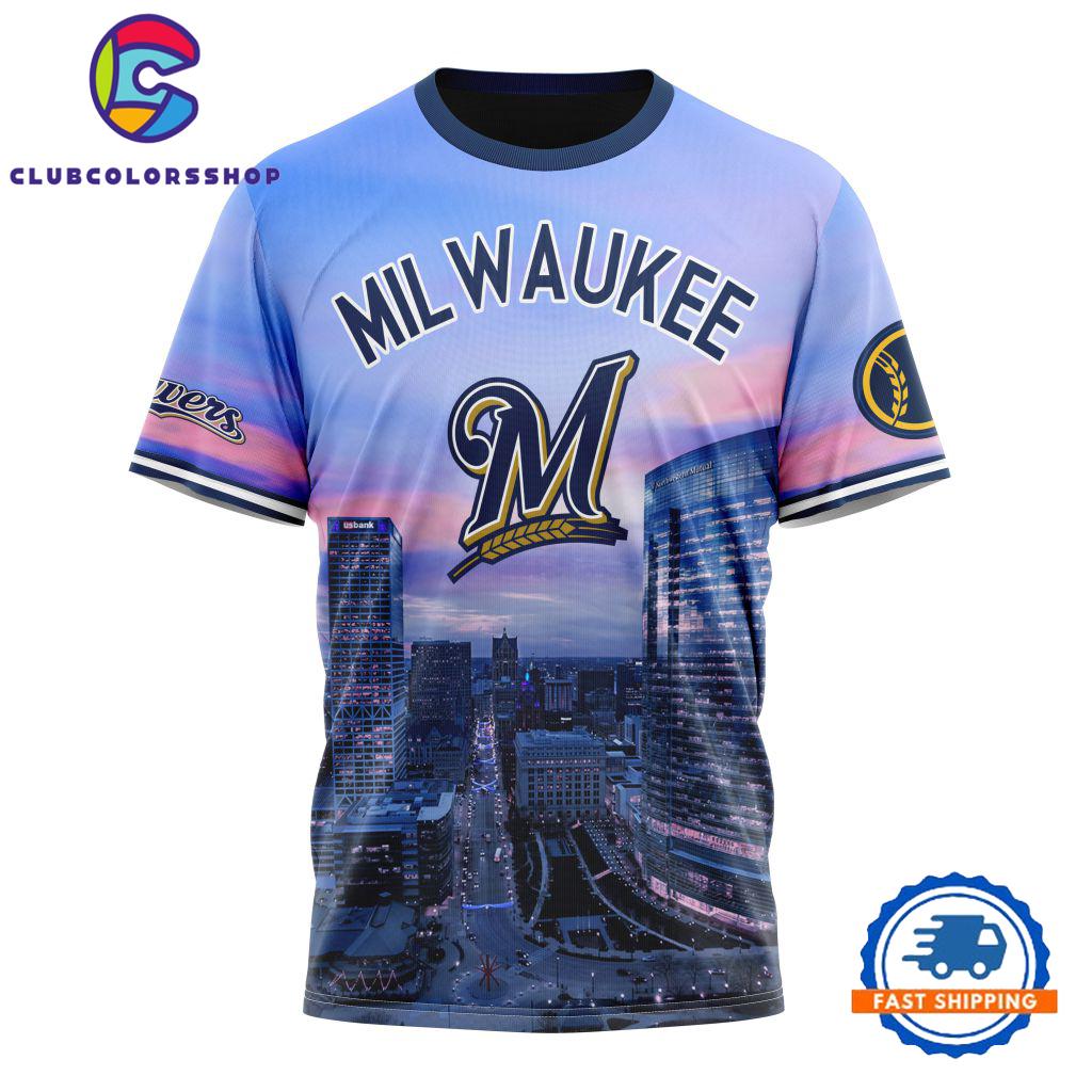 MLB Milwaukee Brewers Special Cityscape Design T Shirt, Sweatshirt, Hoodie