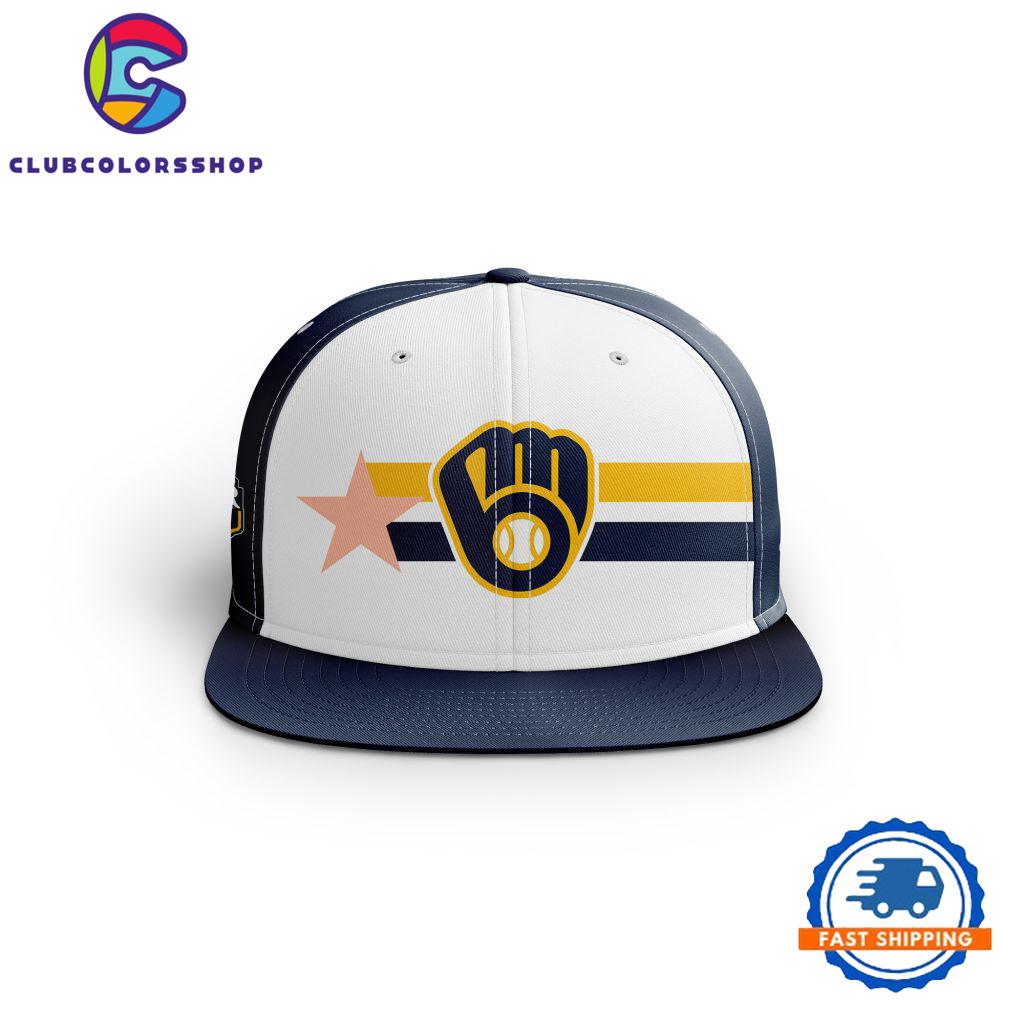 MLB Milwaukee Brewers Workout Day Snapback, Baseball Team Logo Cap Design
