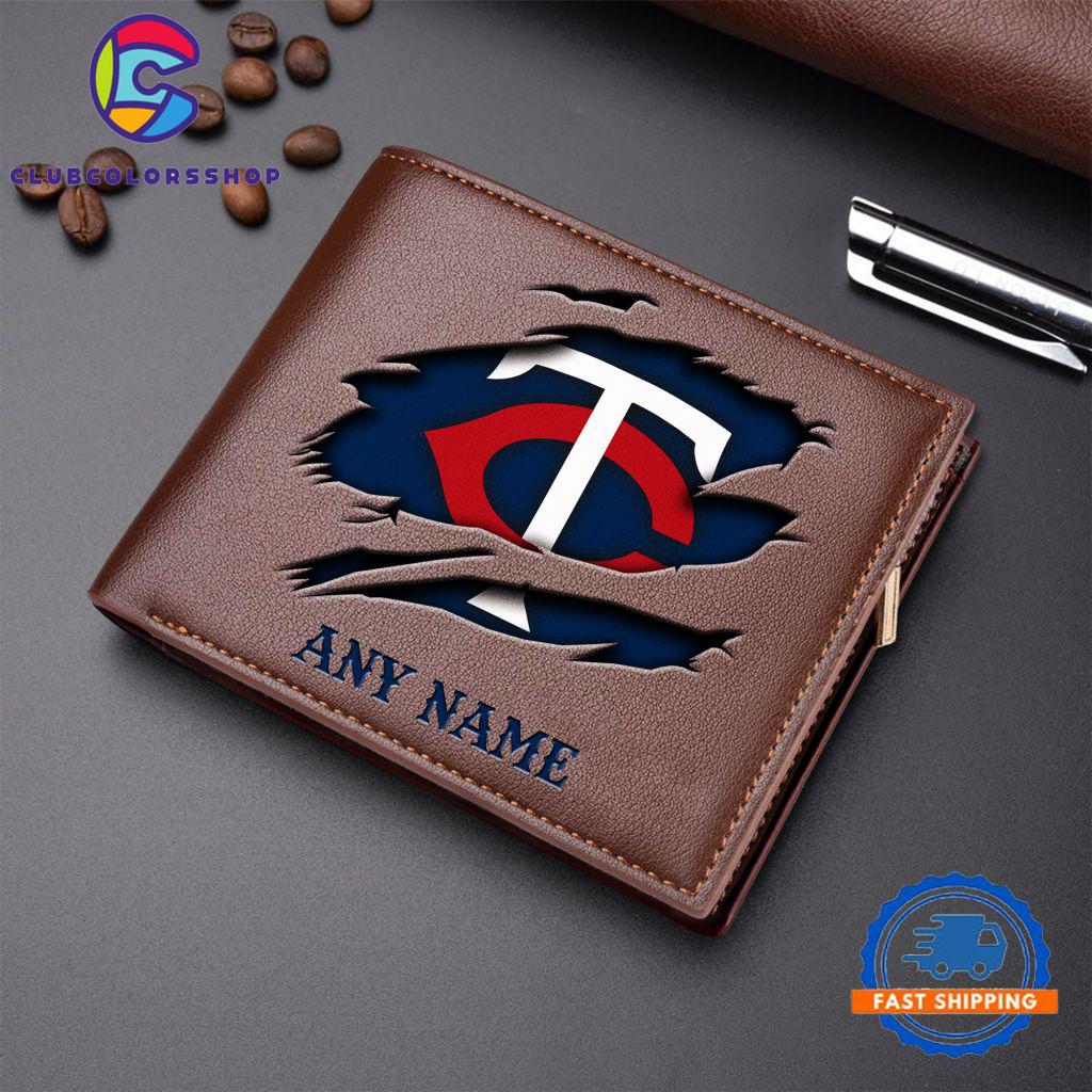 MLB Minnesota Twins Baseball Logo Team Personalized Men's Wallet Design MLB Minnesota Twins Baseball Logo Team Personalized Men's Wallet Design