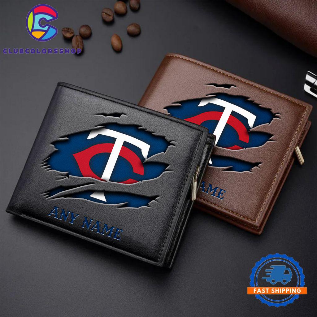 MLB Minnesota Twins Baseball Logo Team Personalized Men’s Wallet Design