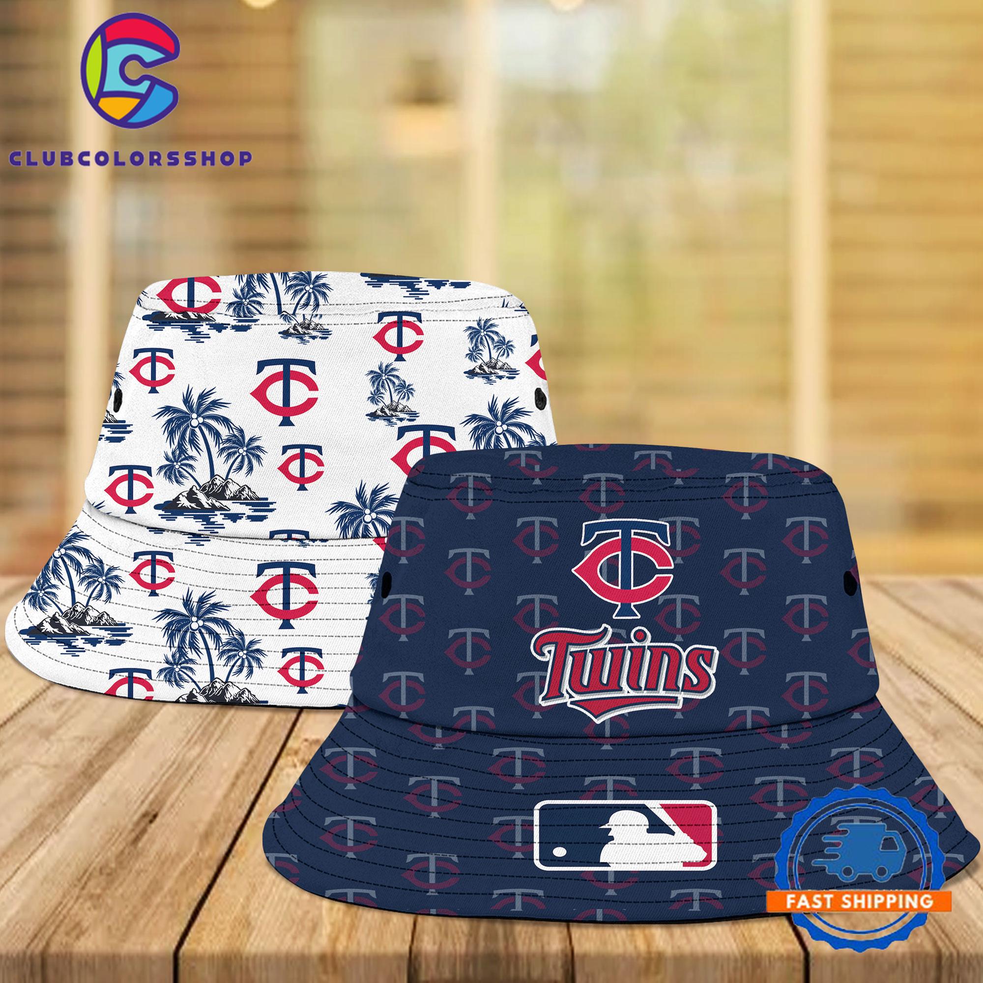 MLB Minnesota Twins Bucket Hats, Baseball Two Sided Design Fisherman’s Hat
