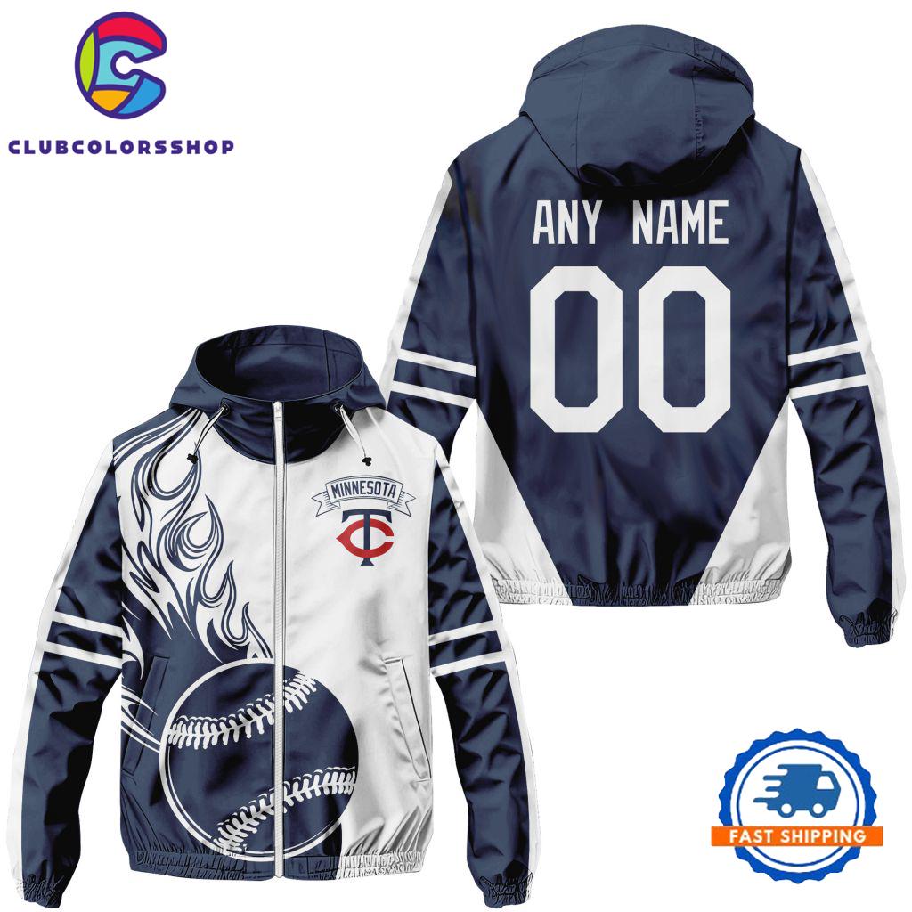 MLB Minnesota Twins Logo Team Windbreaker Outdoor Jacket Design