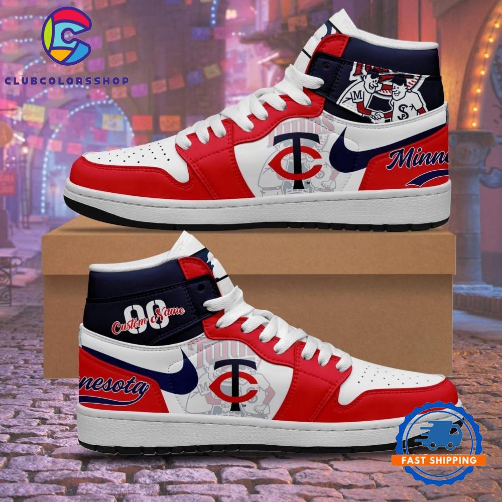 MLB Minnesota Twins Personalized Air Jordan 1 Hightop Shoes