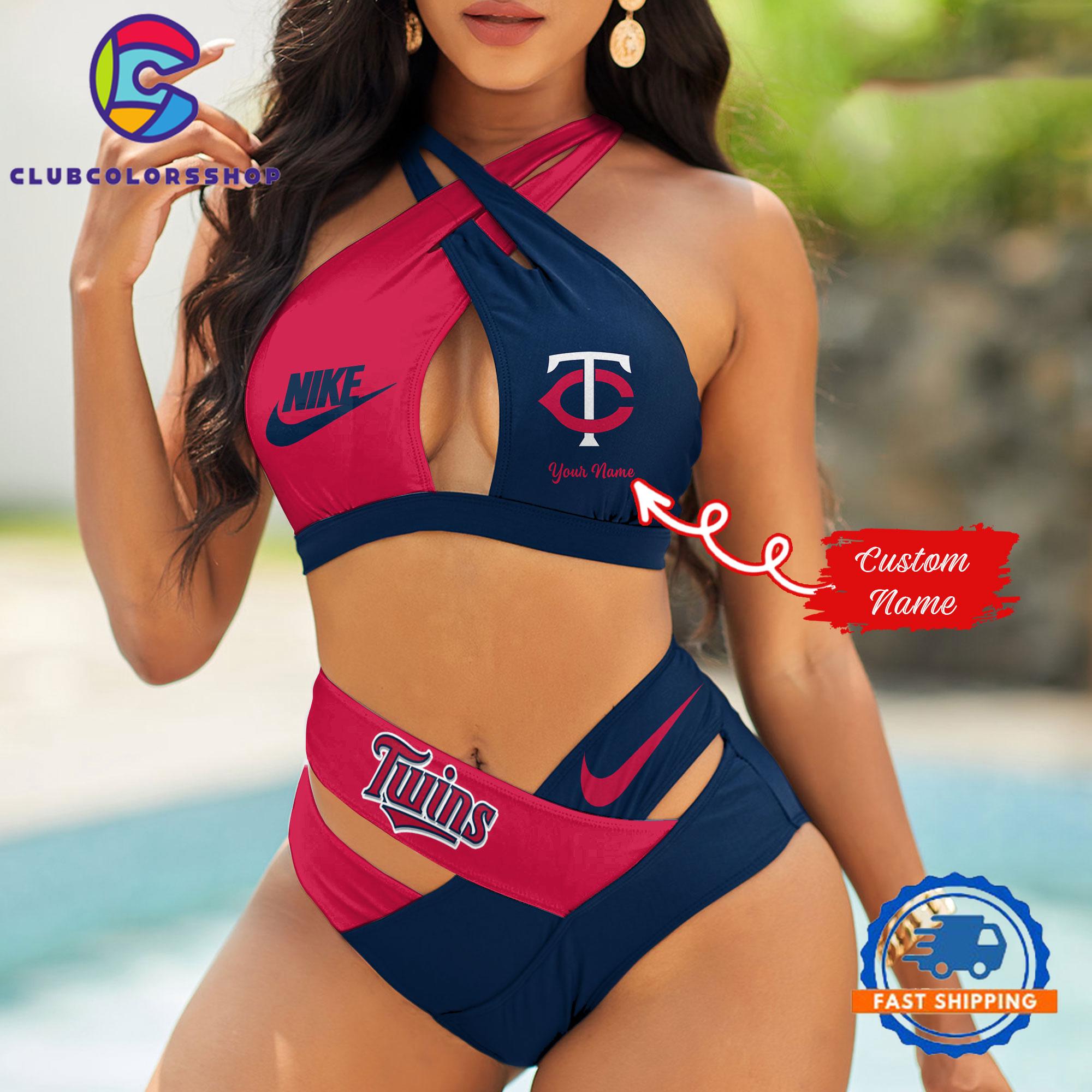 MLB Minnesota Twins Summer Beach Women’s Bikini Suit Set