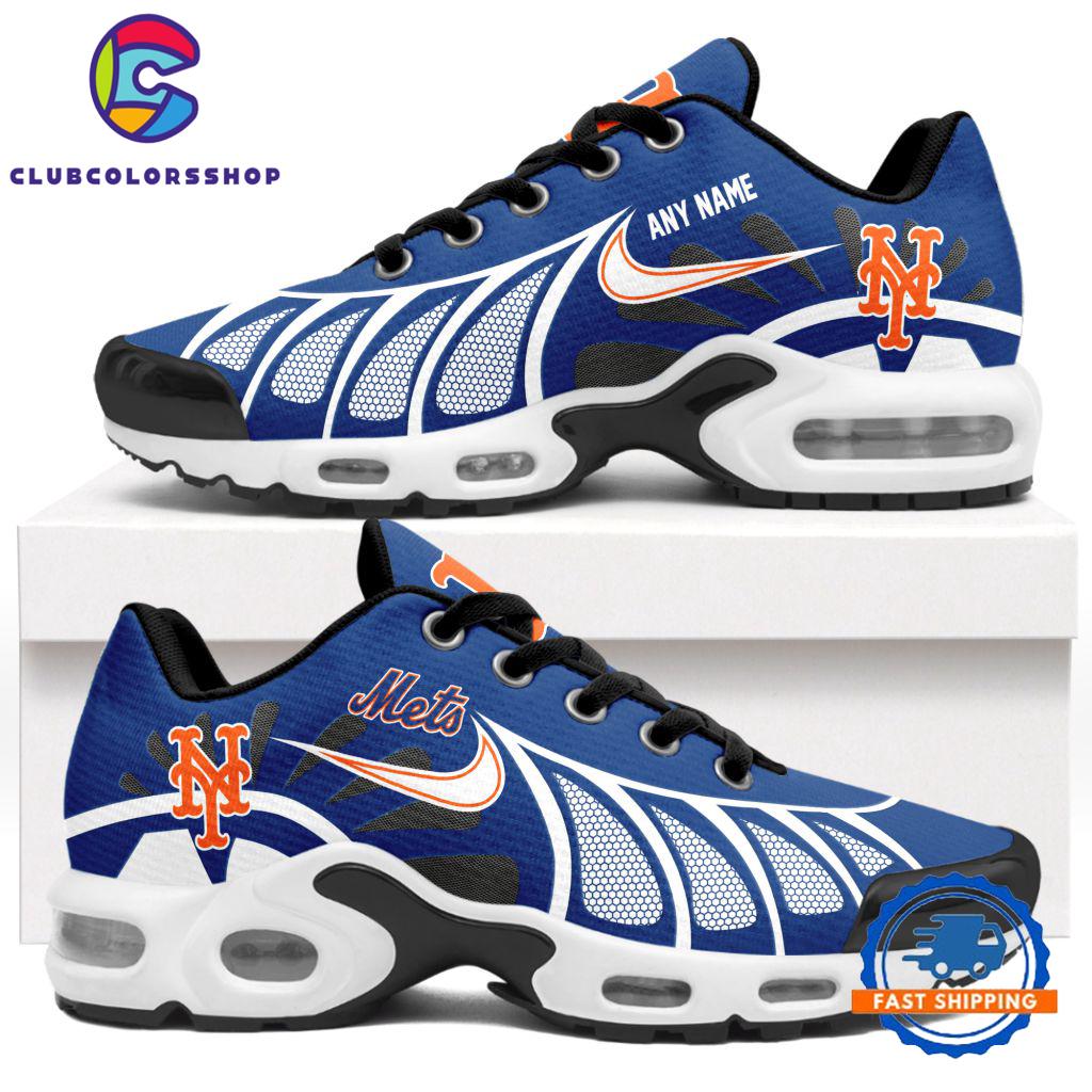 MLB New York Mets Personalized Air Max Plus Shoes, Baseball Team Logo TN Shoes Design
