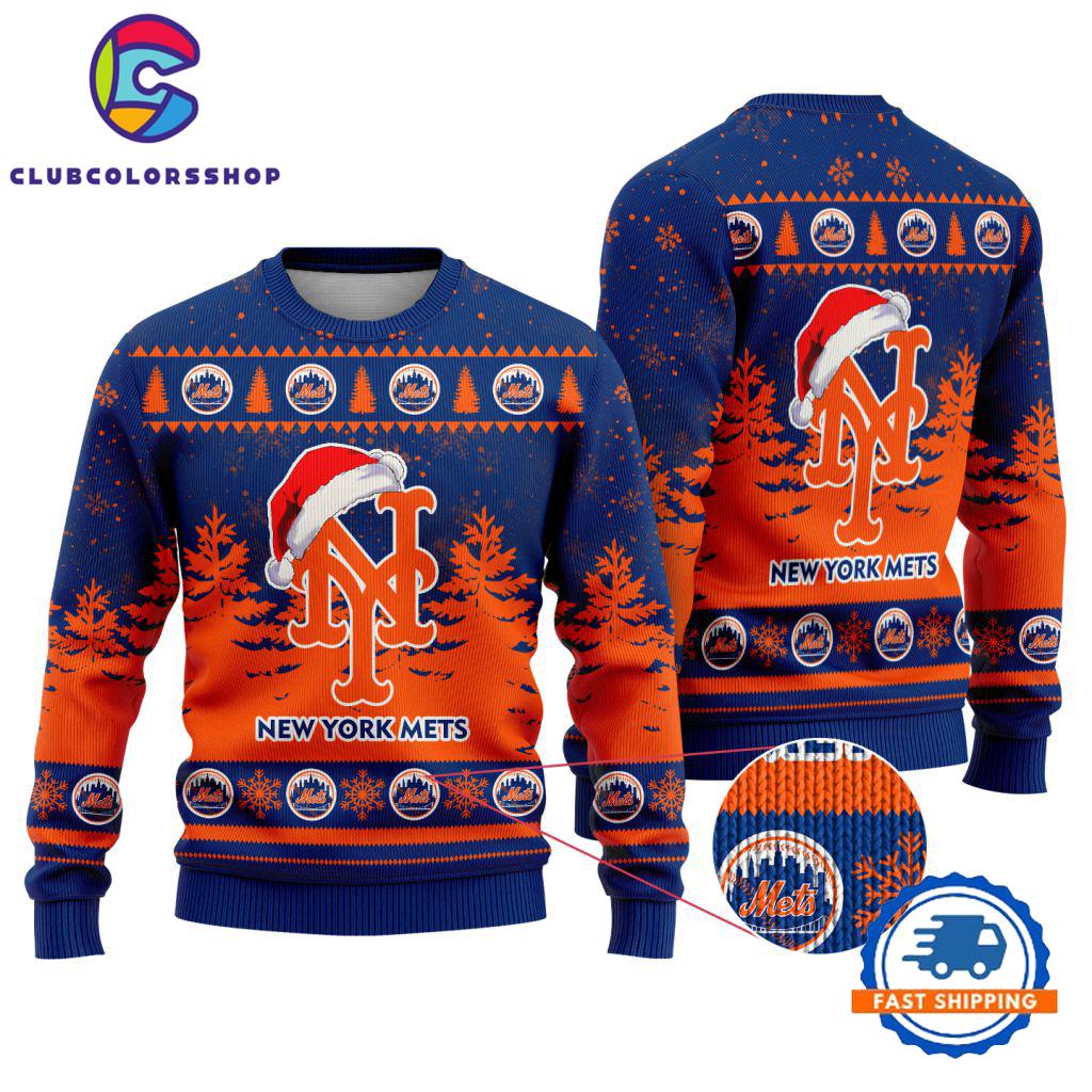 MLB New York Mets Special Baseball Team Christmas Ugly Sweater Design