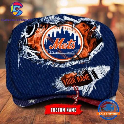 MLB New York Mets Special Baseball Team Logo Custom Jeff Cap Design