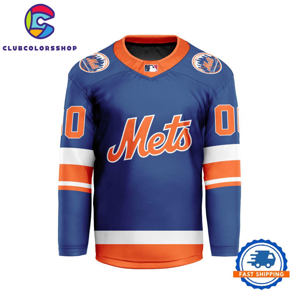 MLB New York Mets Special Hockey Jersey Design Concept