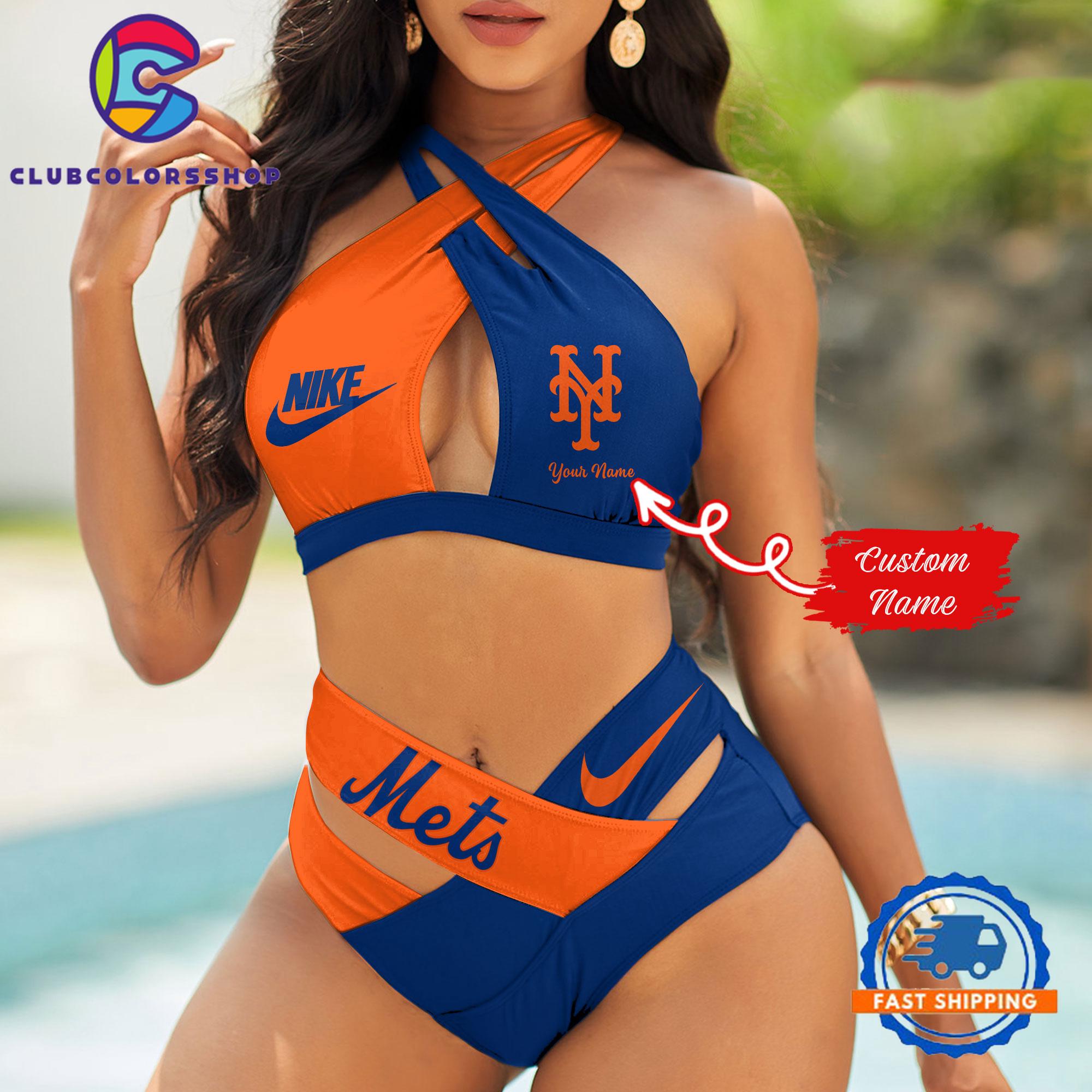MLB New York Mets Summer Beach Women’s Bikini Suit Set