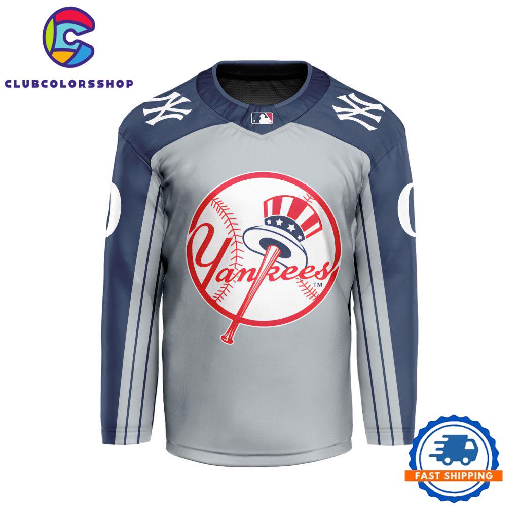 MLB New York Yankees Special Hockey Jersey Design Concept
