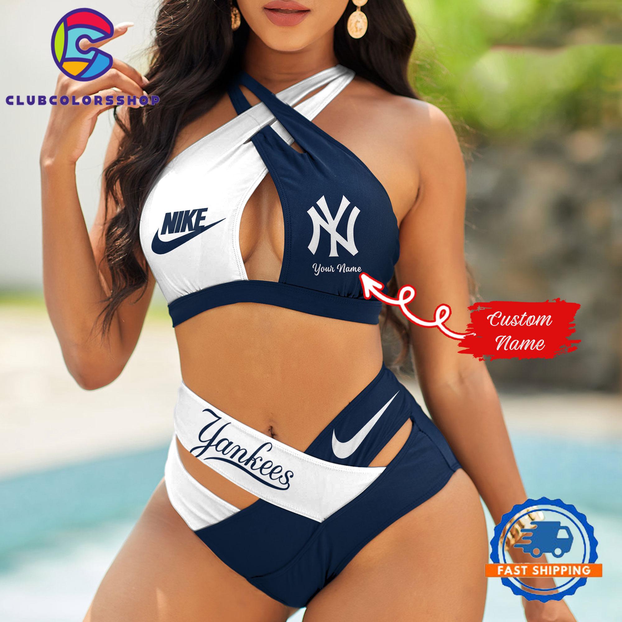 MLB New York Yankees Summer Beach Women's Bikini Suit Set MLB New York Yankees Summer Beach Women's Bikini Suit Set