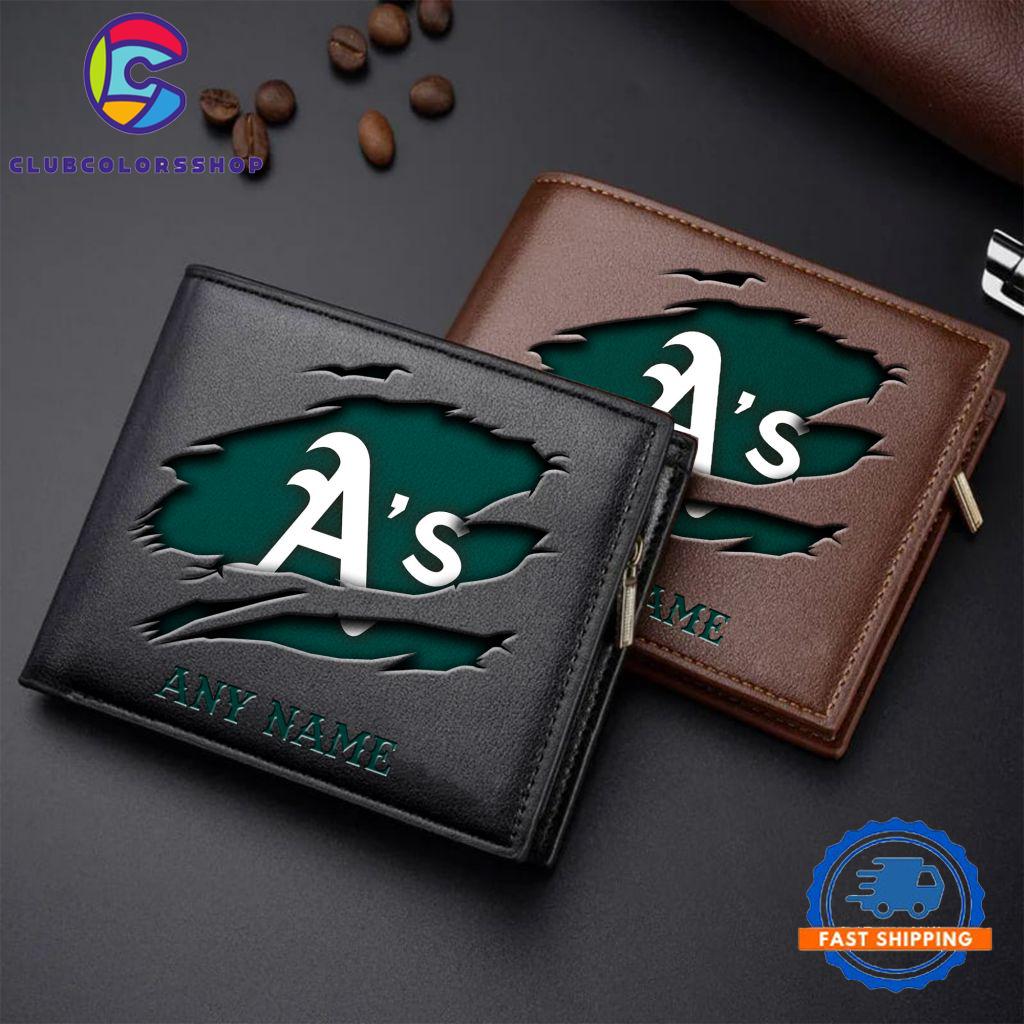 MLB Oakland Athletics Baseball Logo Team Personalized Men’s Wallet Design