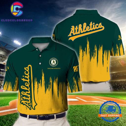 MLB Oakland Athletics Baseball Team Polo Shirts Design