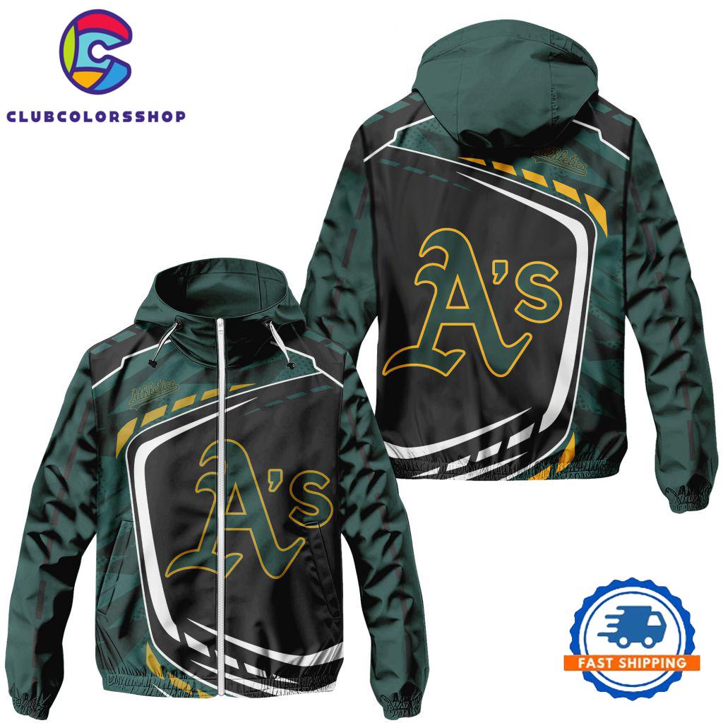 MLB Oakland Athletics Special Baseball Team Design Windbreaker Outdoor Jacket