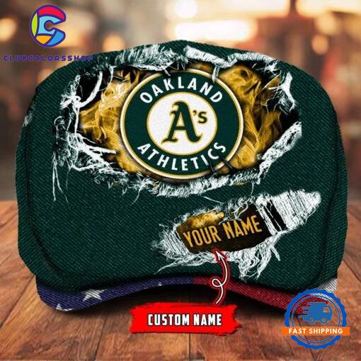 MLB Oakland Athletics Special Baseball Team Logo Custom Jeff Cap Design