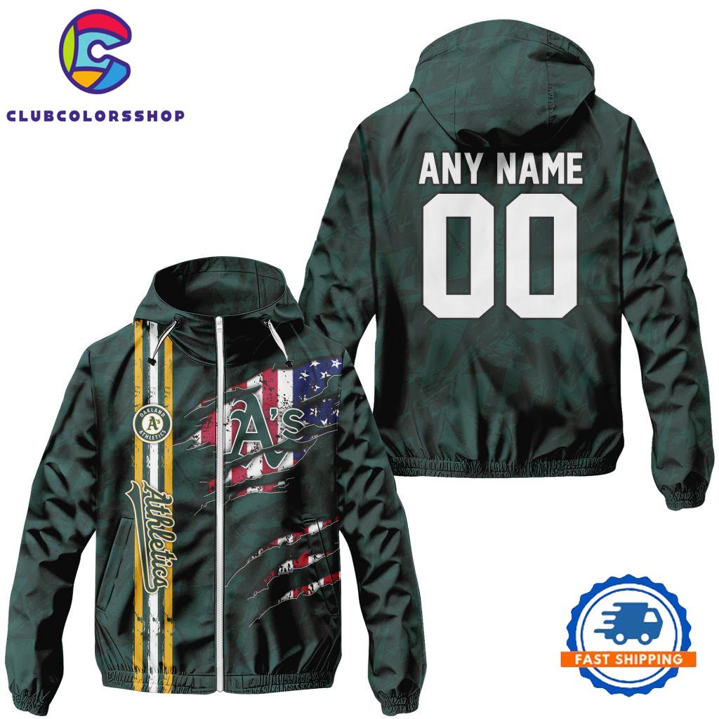 MLB Oakland Athletics Special Windbreaker Outdoor Jacket, Baseball Team Jacket