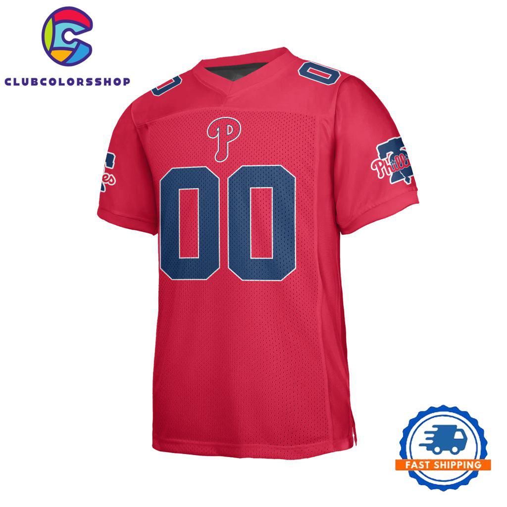 MLB Philadelphia Phillies Special Logo Team Design Football Jersey