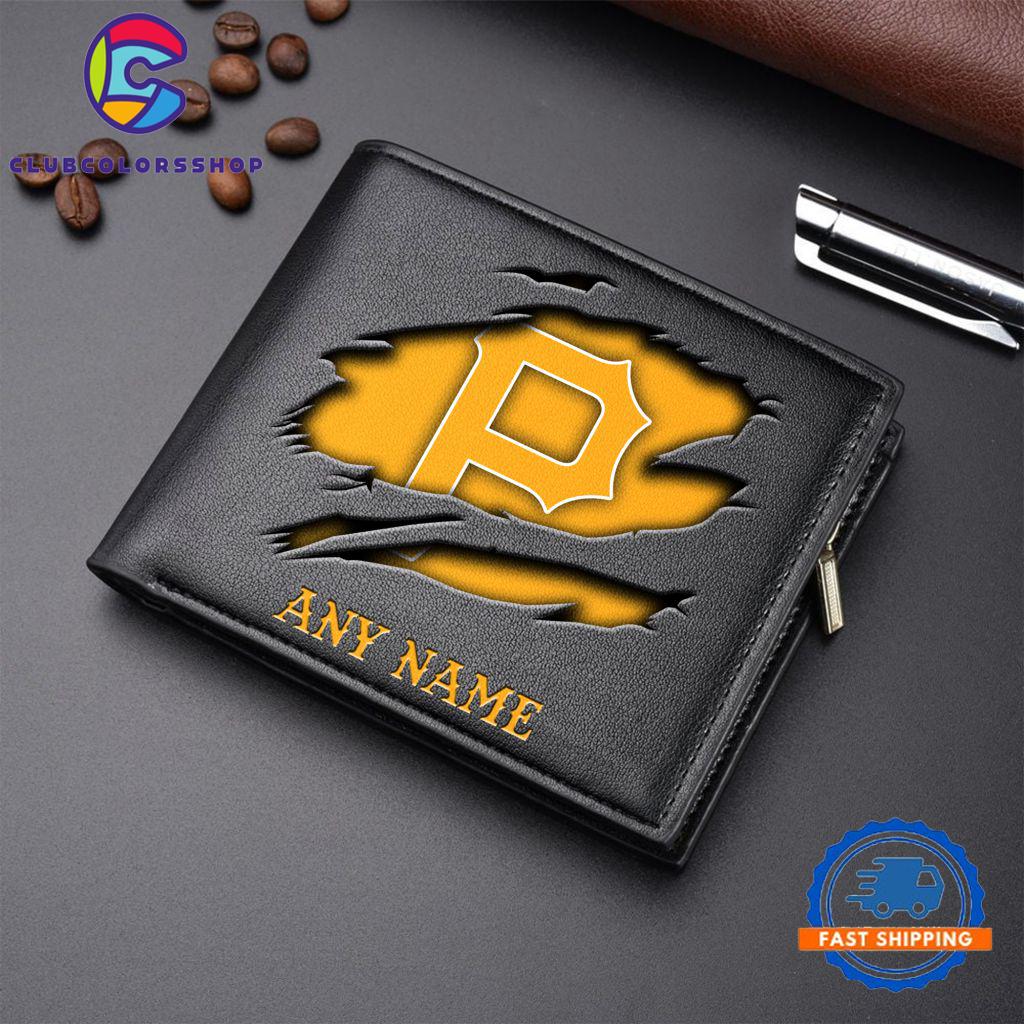 MLB Pittsburgh Pirates Baseball Logo Team Personalized Men's Wallet Design MLB Pittsburgh Pirates Baseball Logo Team Personalized Men's Wallet Design